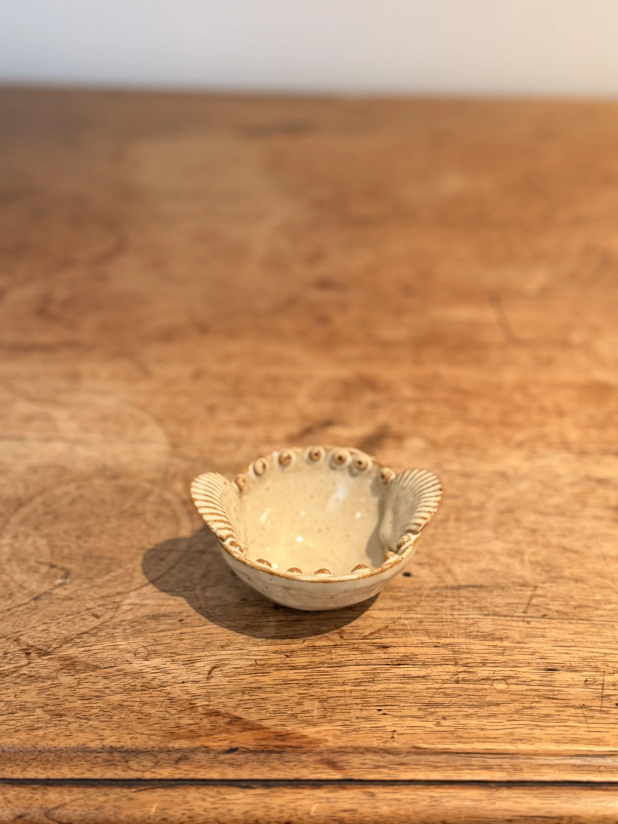 Mini Shell Bowl with Dots
