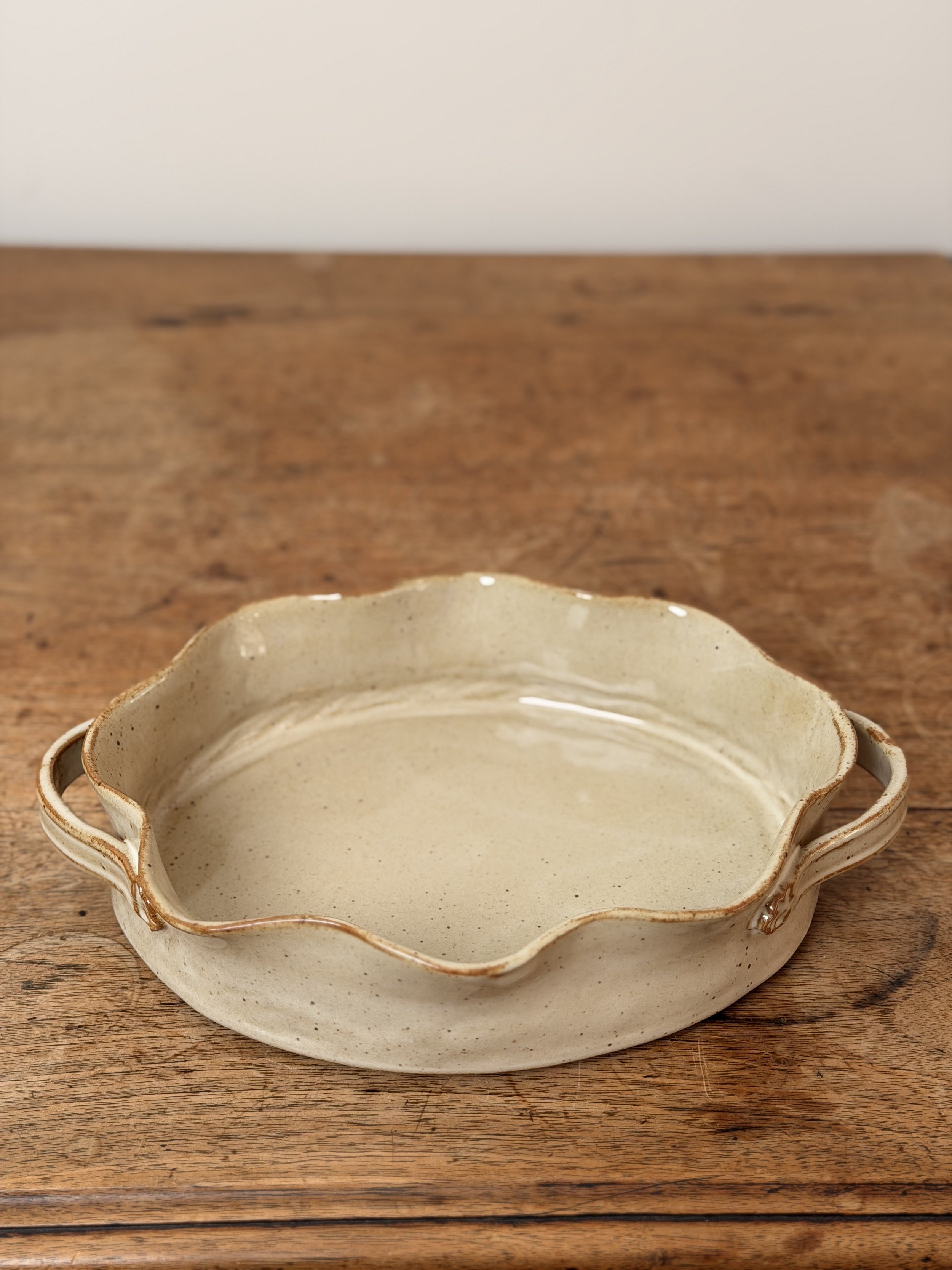 Wavy Oval Casserole Dish