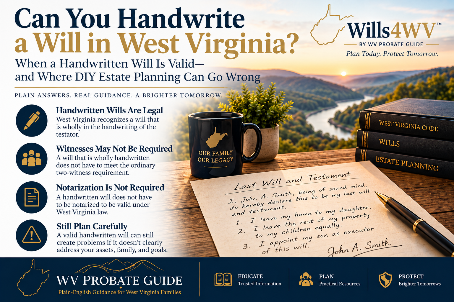Can You Handwrite a Will in West Virginia?