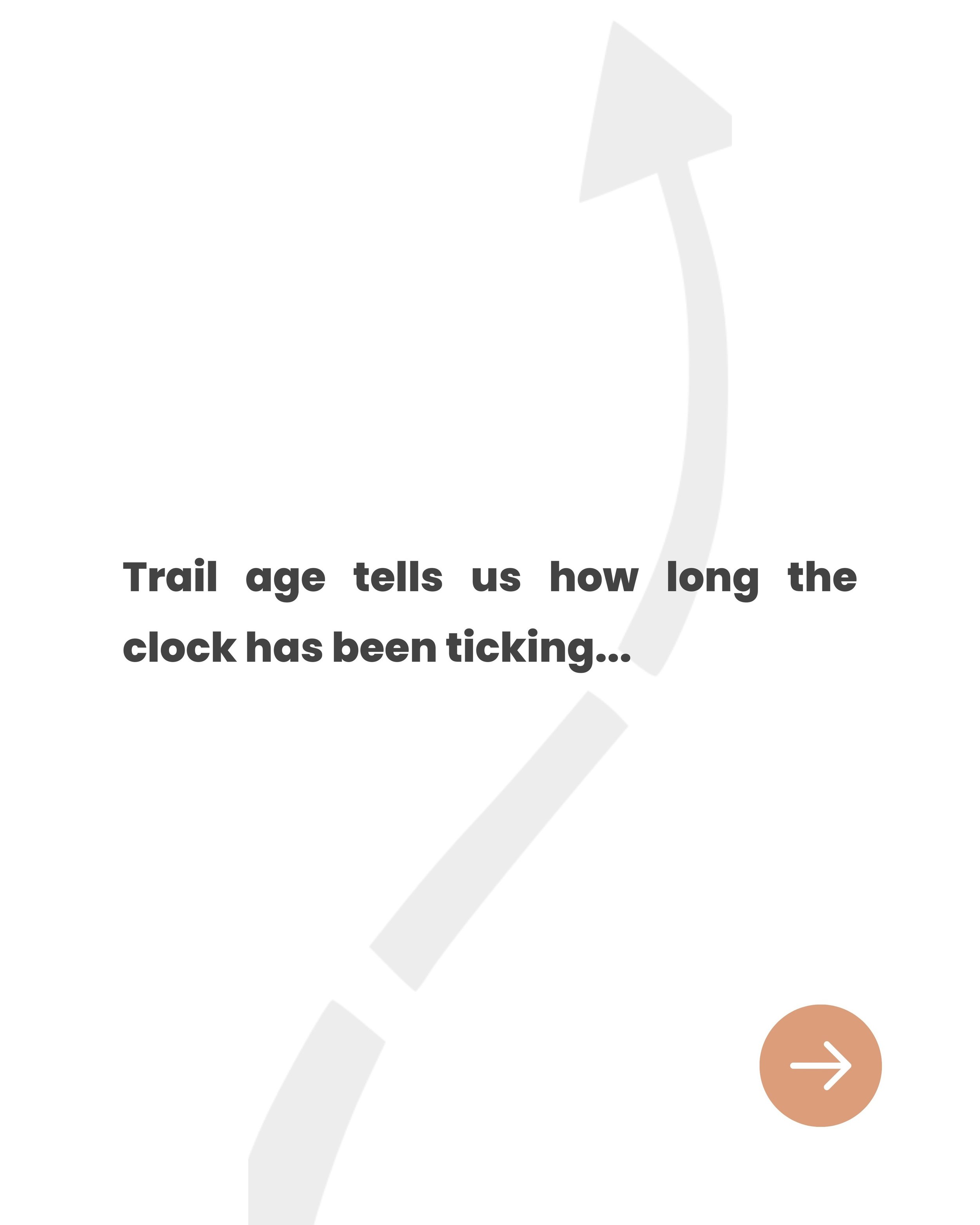 Trail age tells us how long the clock has been ticking... but it doesn't tell us everything that happened in that time.

It all started with a deceptively simple question: 

What is an aged trail?

Follow the journey from that question to those concl