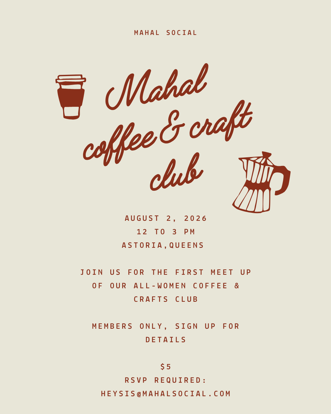 Mahal Coffee & Crafts club
