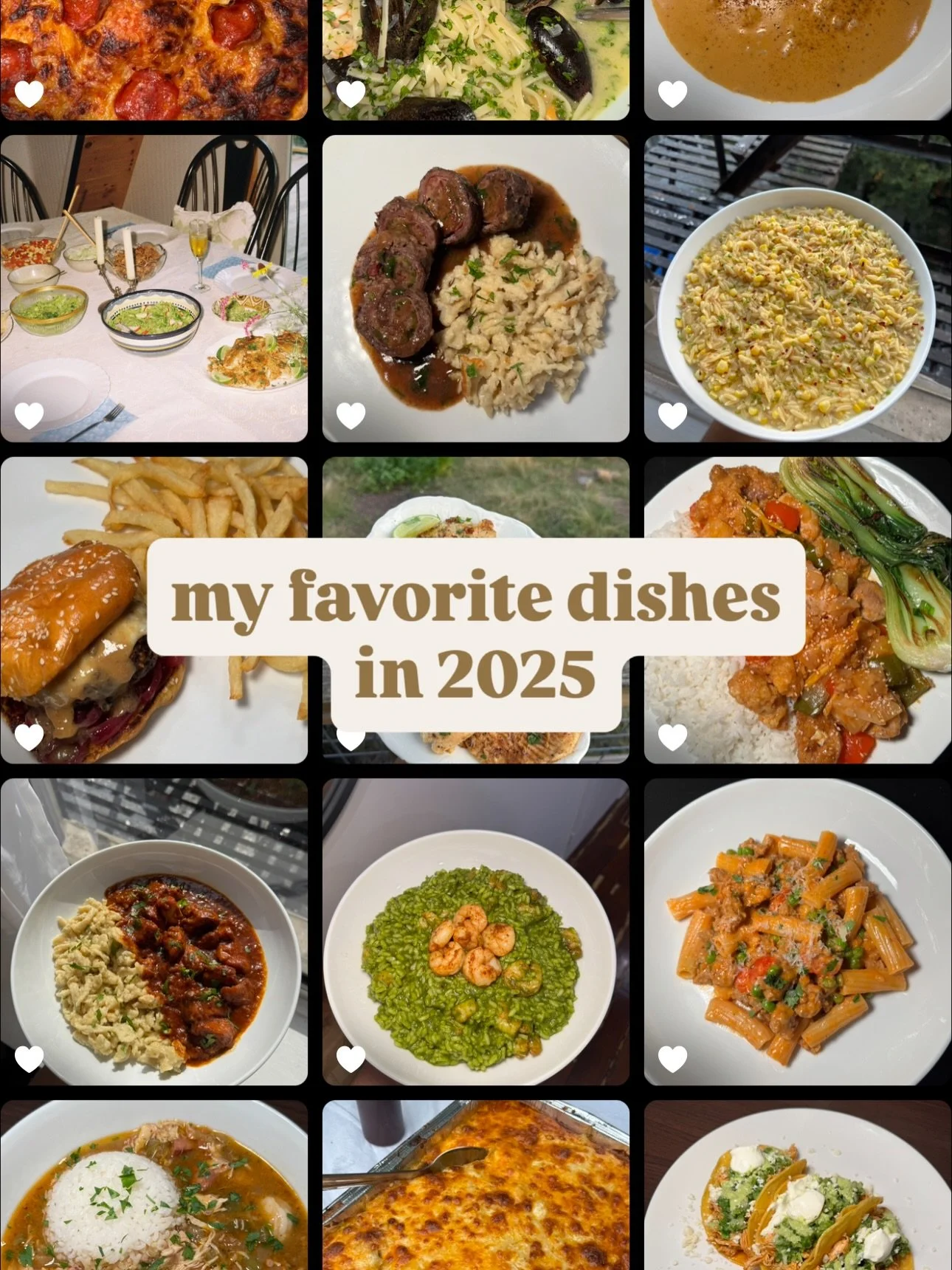 a little roundup of my favorite dishes from 2025🥗🍔🌯

#newyear #privatechef #personalchef #cooking