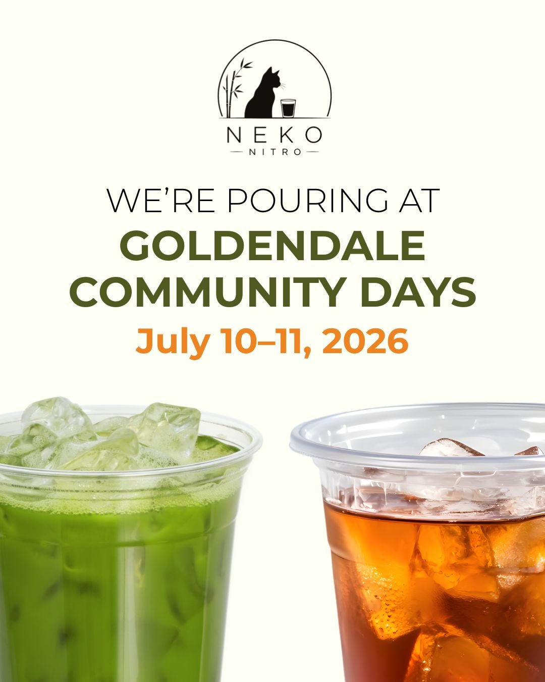 🎉 Our very first event! 🎉

We're so excited to officially kick off Neko Nitro at Goldendale Community Days this weekend! After months of planning, recipe testing, and bringing our vision to life, we can't wait to pour our first drinks for all of yo