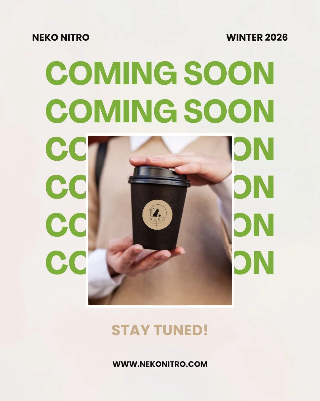☕️ Something warm is brewing at Neko Nitro... 🐈&zwj;⬛

You know us for our Nitro Cold Brew and Nitro Matcha, but winter is about to look a little different. 👀

We&rsquo;ve been working behind the scenes on our NEW HOT DRINK MENU, bringing some of y