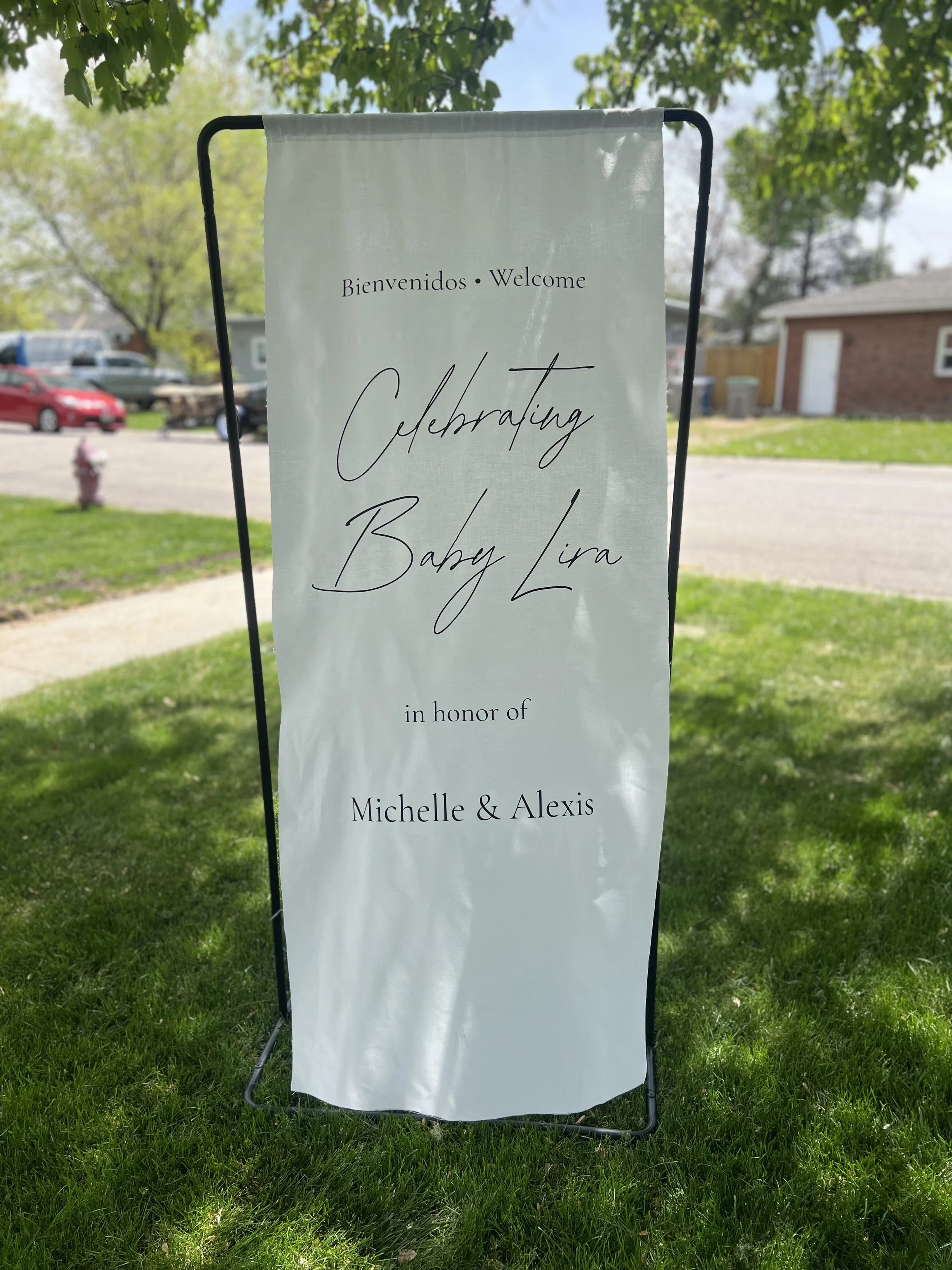 Linen Fabric Signs