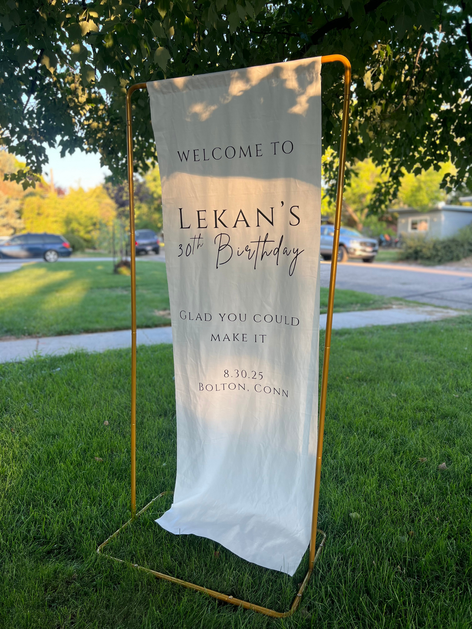 Linen Fabric Signs