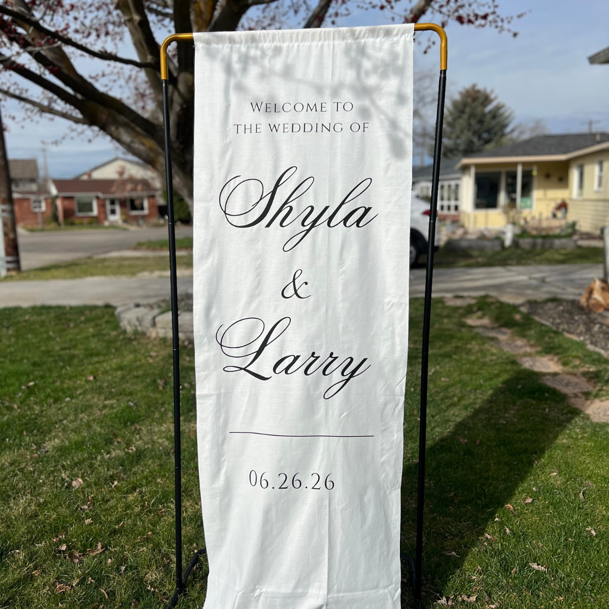 Linen Fabric Signs