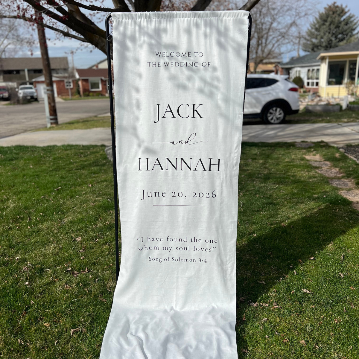 Linen Fabric Signs