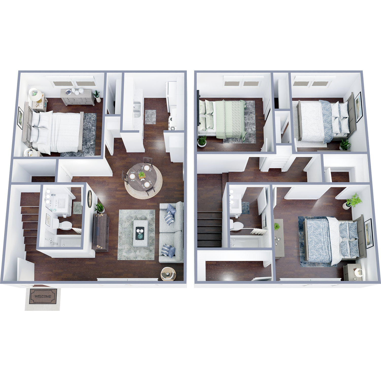 4 Bedroom | 2 Bathroom TH