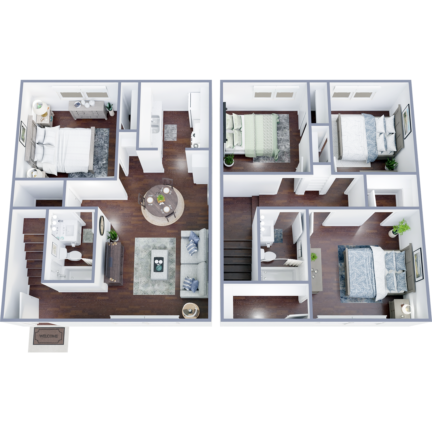4 Bedroom | 2 Bathroom TH