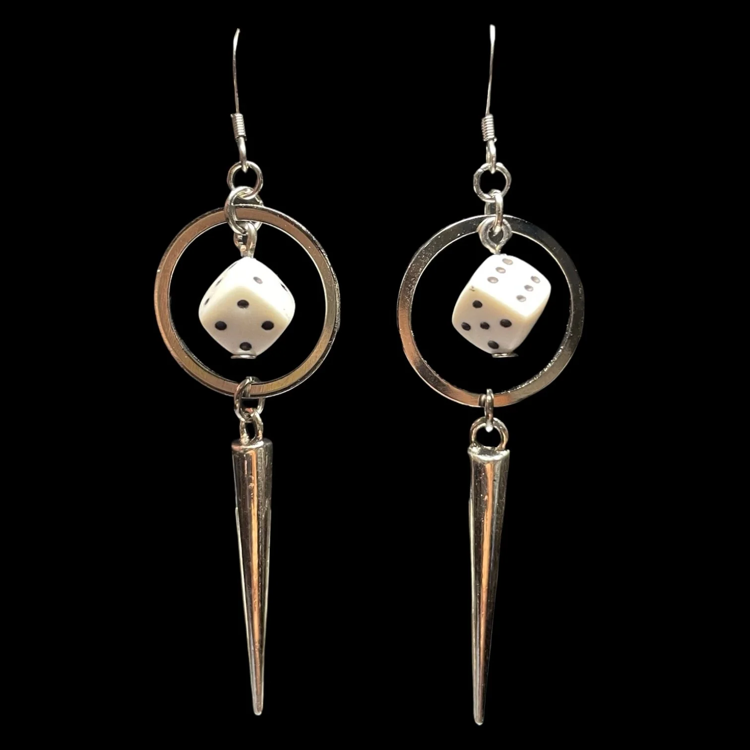 Dice Earrings w/ Spike