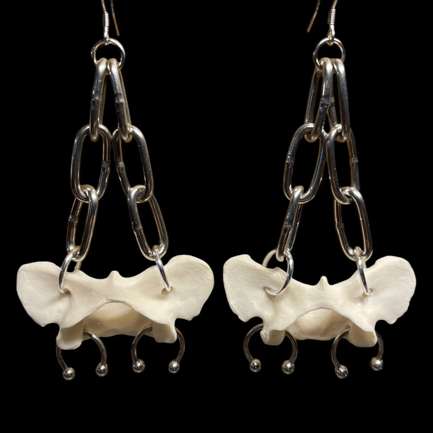 Fox Vertebrae Septum Earrings