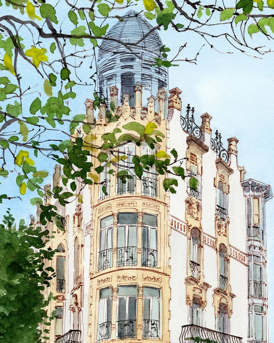 Edificio Sarri, Calle Corrida, Gijón
