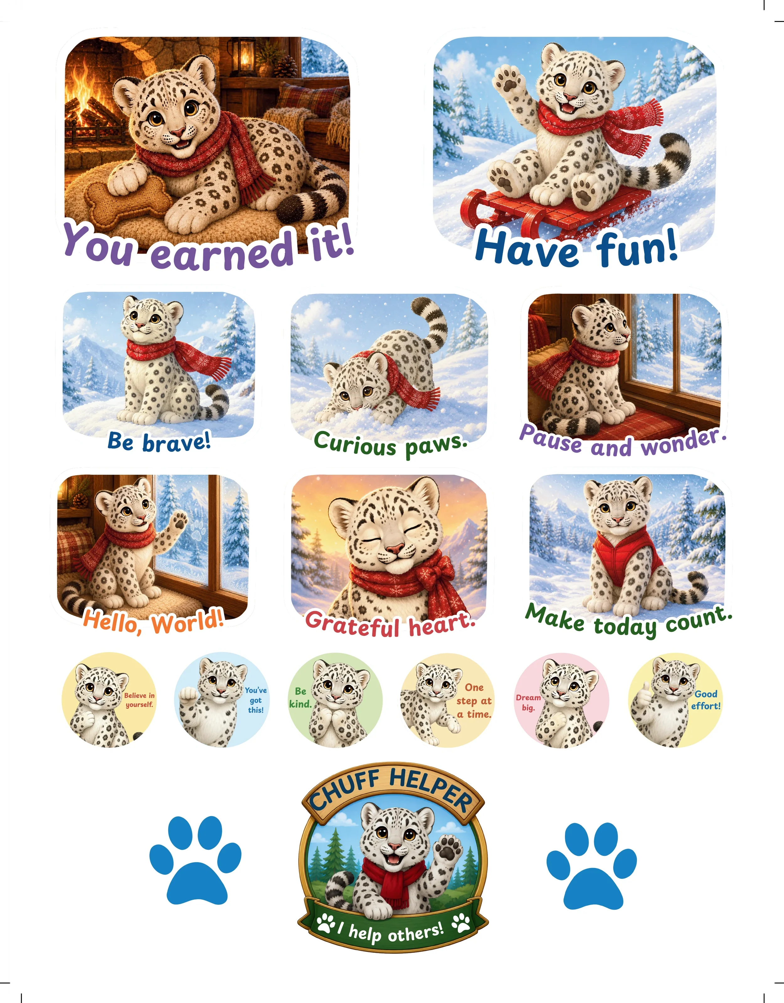 “Winter Wins!” Sticker Sheet