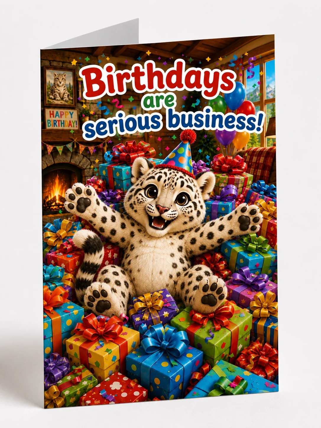 “Birthdays are Serious Business!” Birthday Card