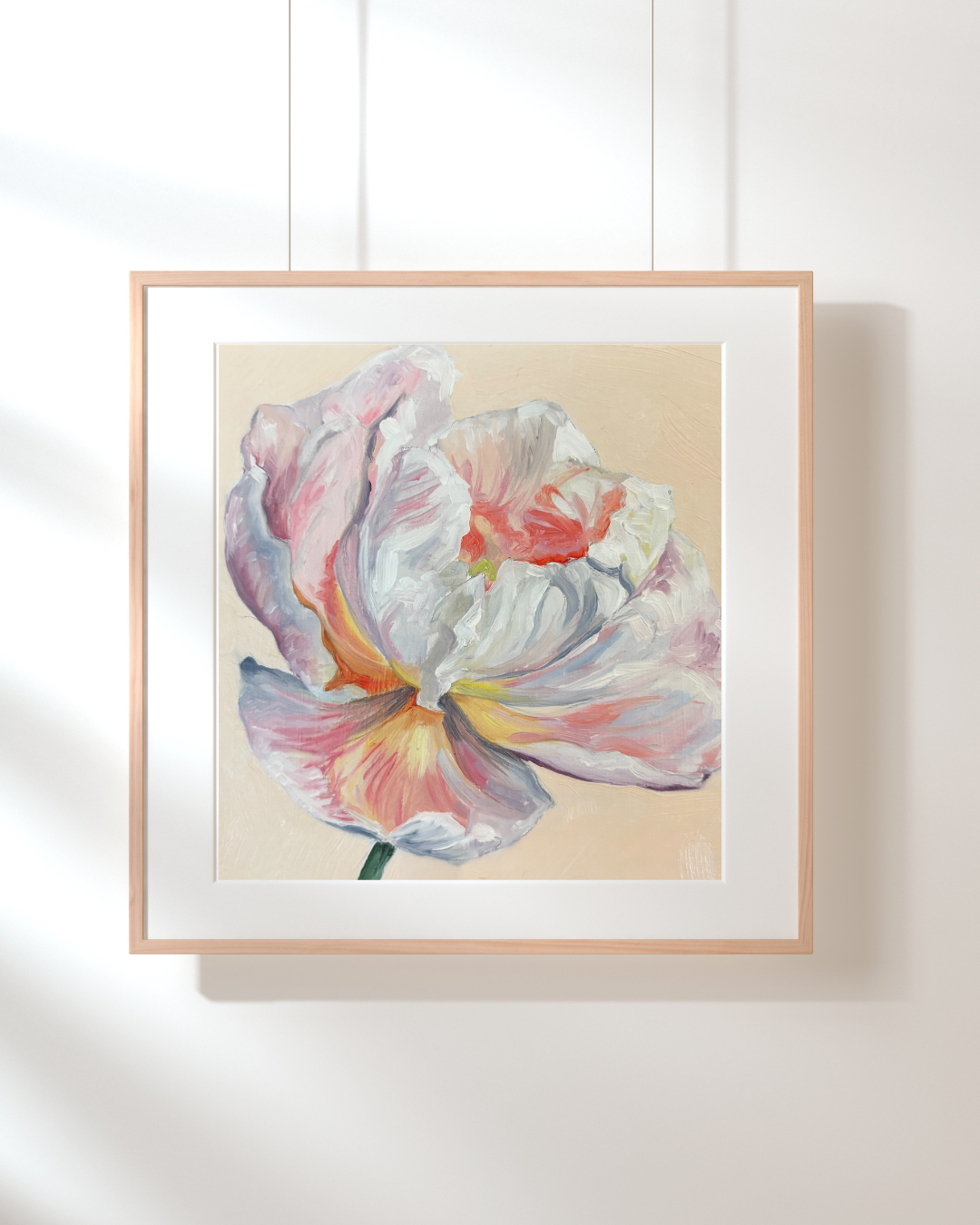 "PEONY"  8" X 8" PRINT