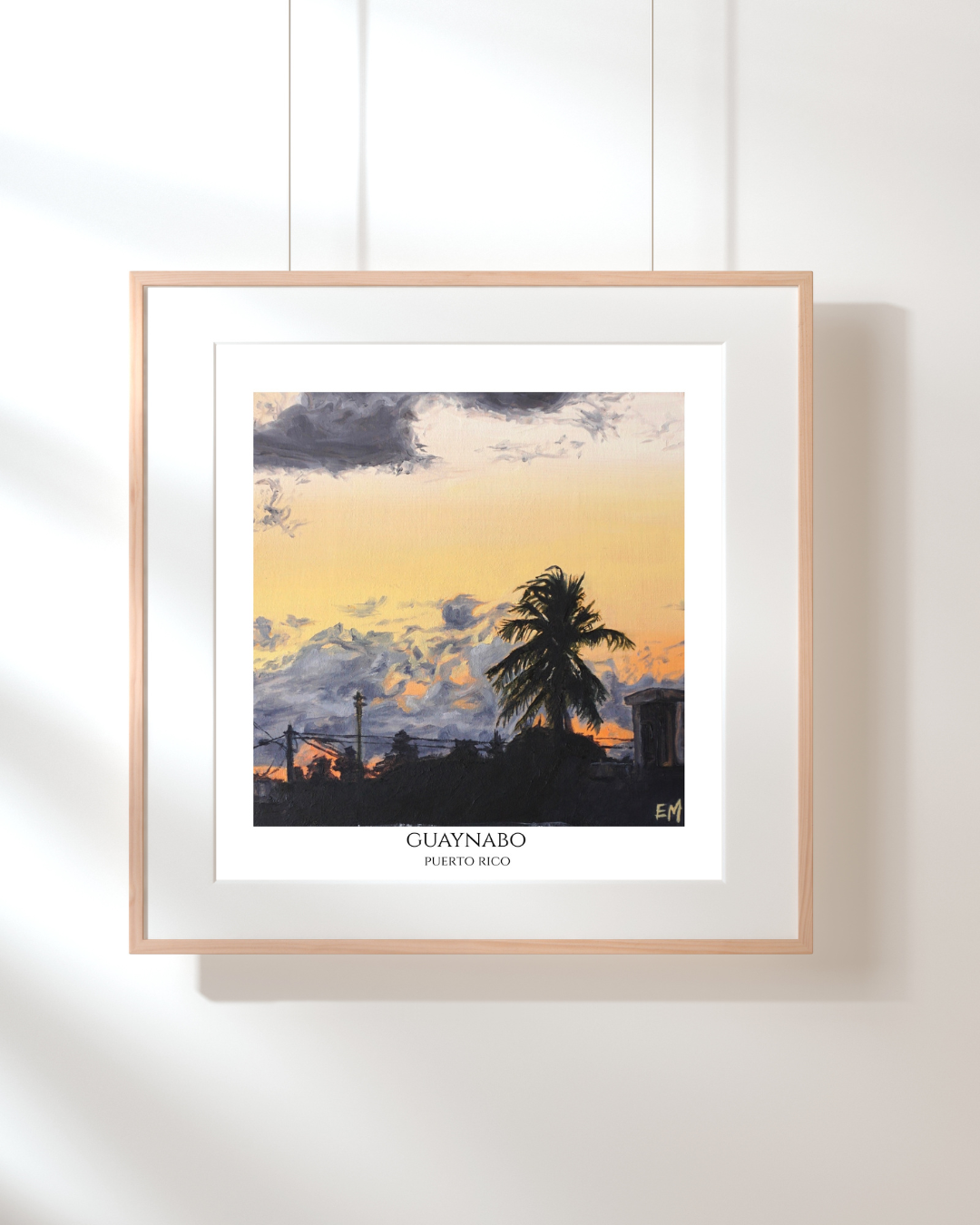 "ISLAND ROOFTOP" 8" X 8" PRINT