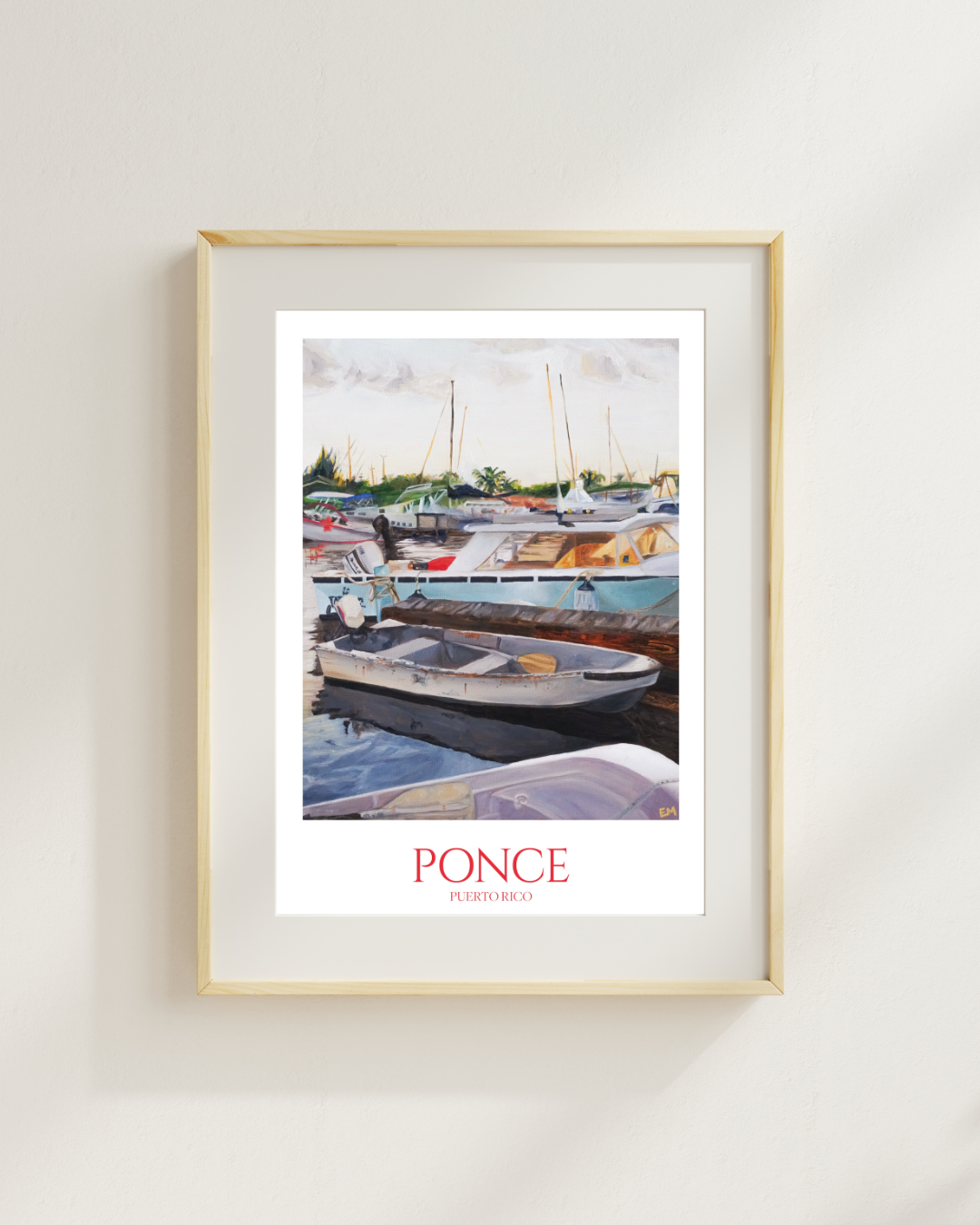 "SOUTH SAILS"  12" X 18"  PRINT