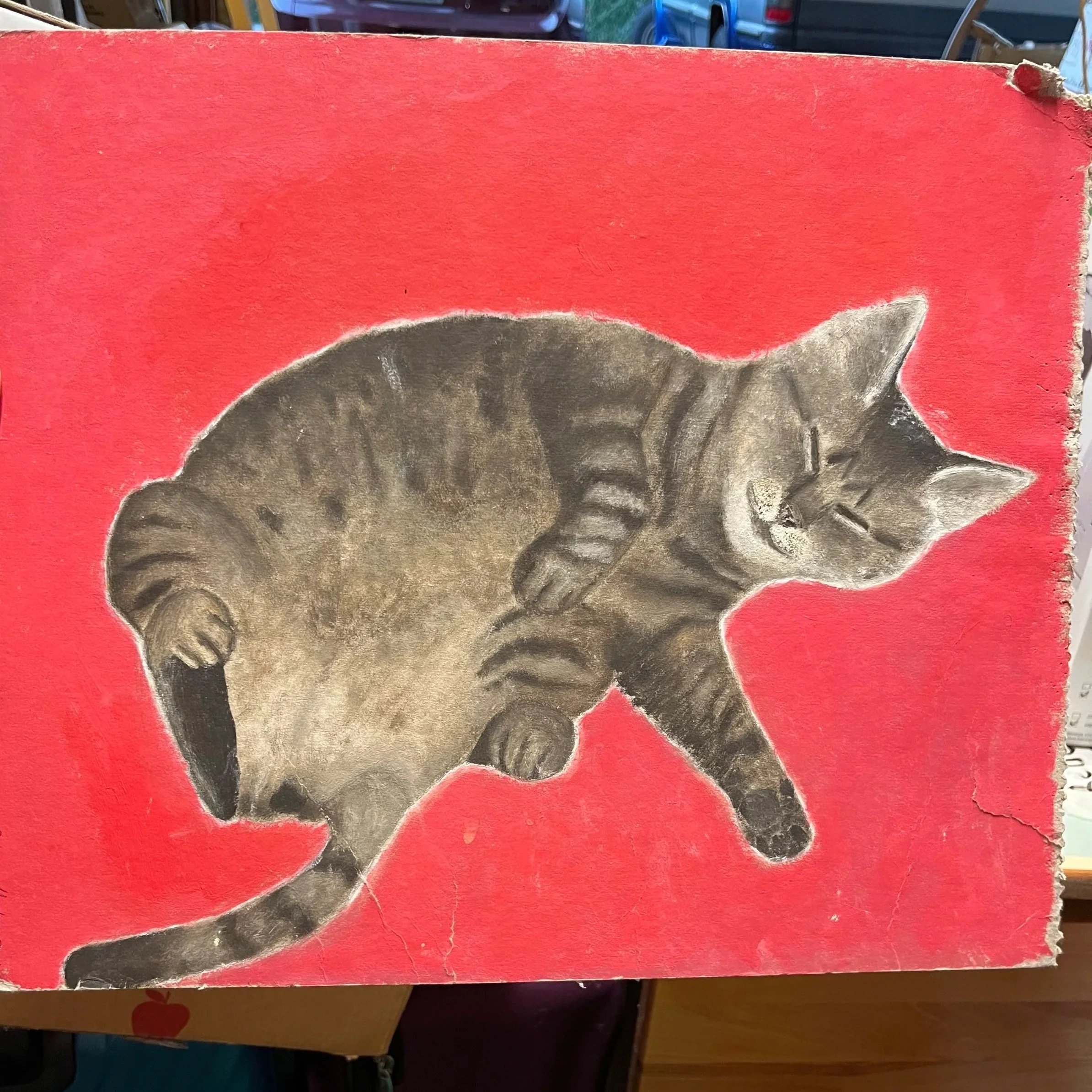 Isabelle - Oil on cardboard, 2001