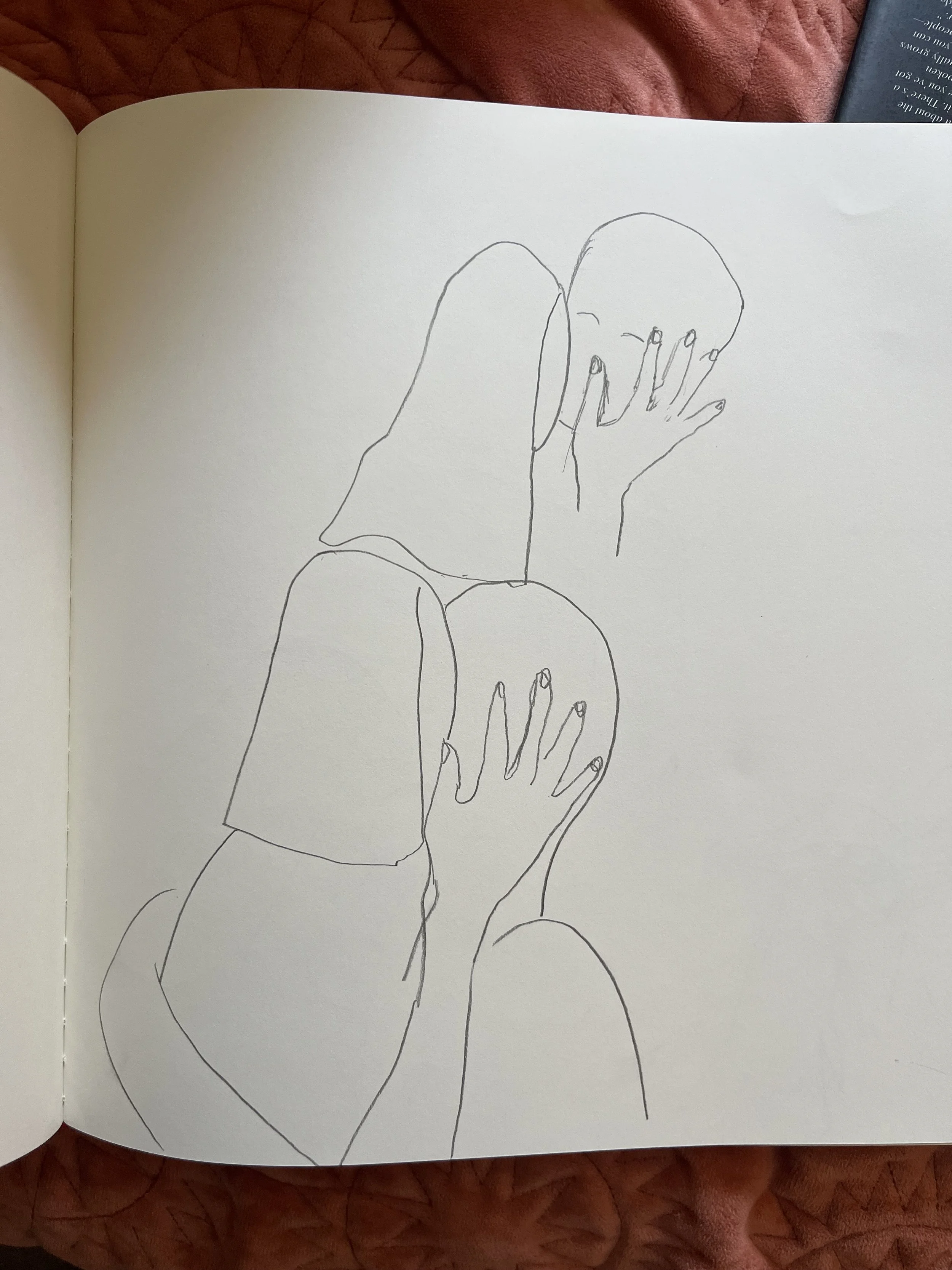The early morning sketches that turned into one of my favorite paintings