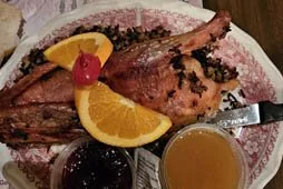 A classic Wisconsin supper club specialty spread at George's Steak House.