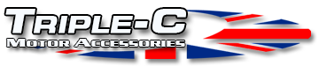 Triple-C Motor Accessories logo with stylized red and blue design elements.