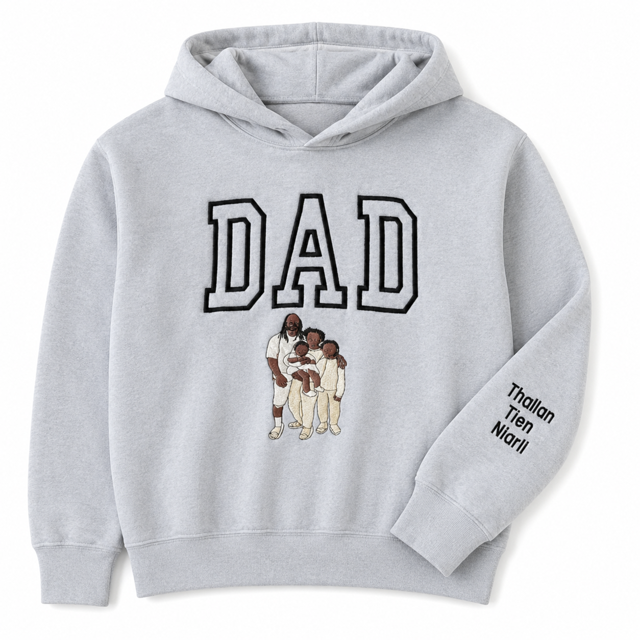 Dad Heartbeat Silhouette Hoodie
