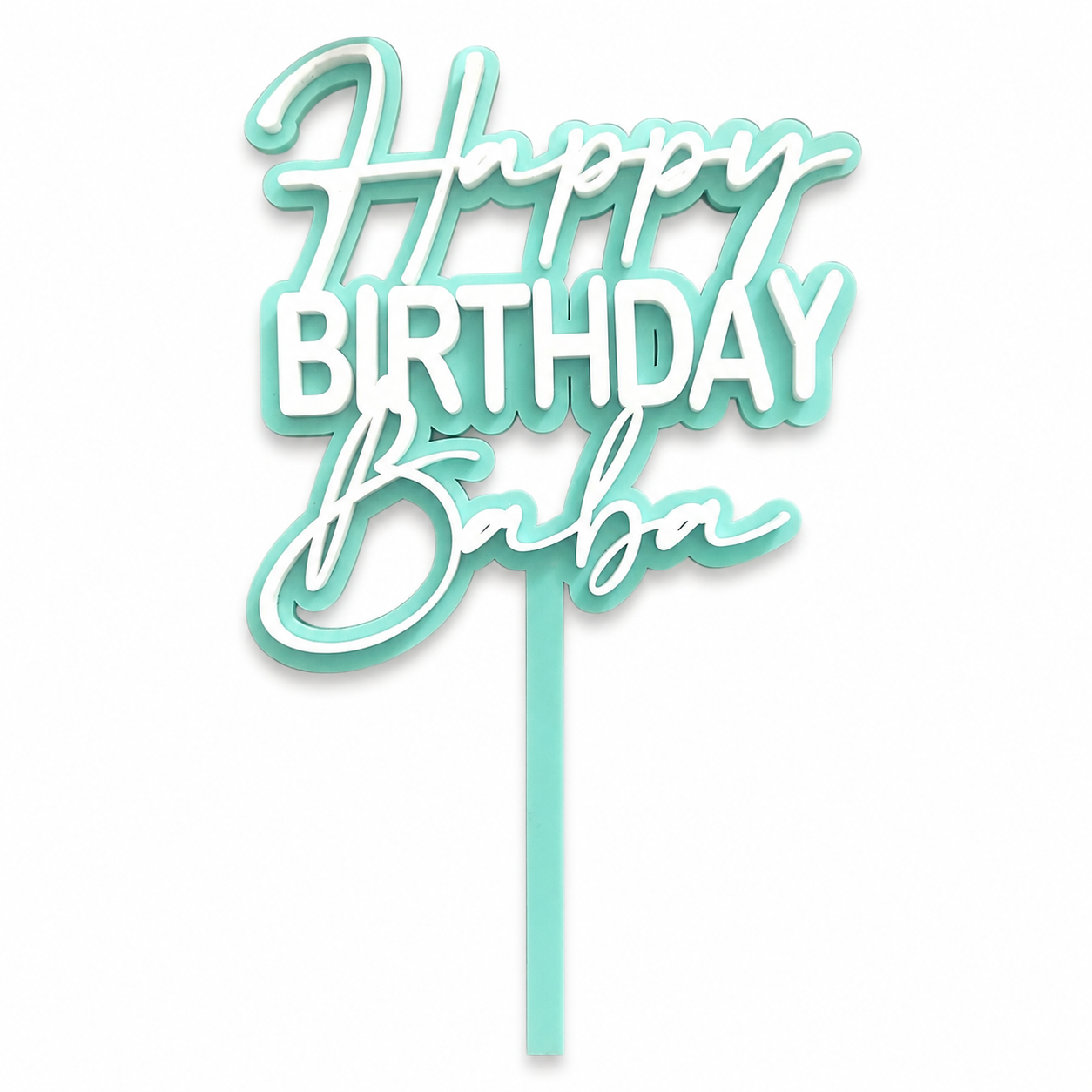 Acrylic Celebration Cake Topper