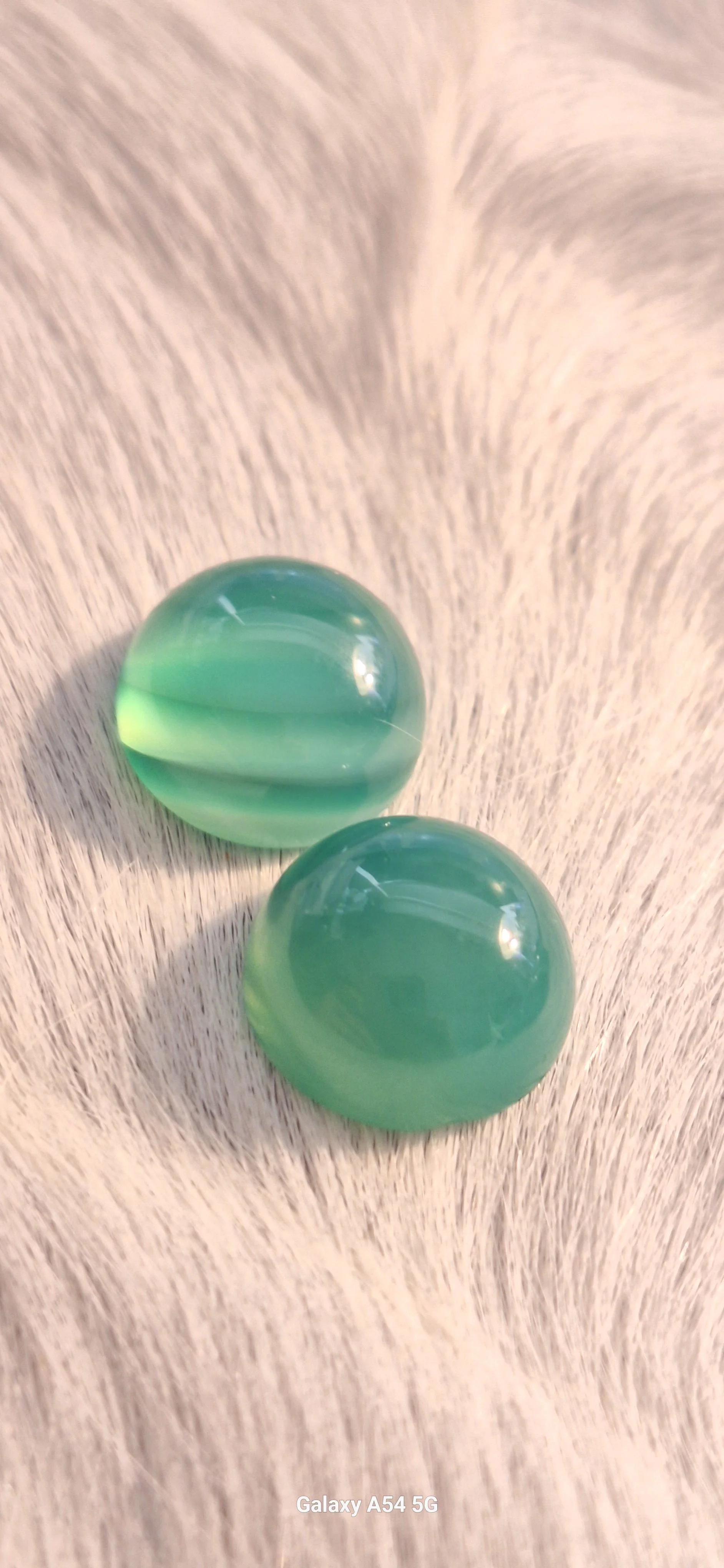Apple Green onyx Flat cabs