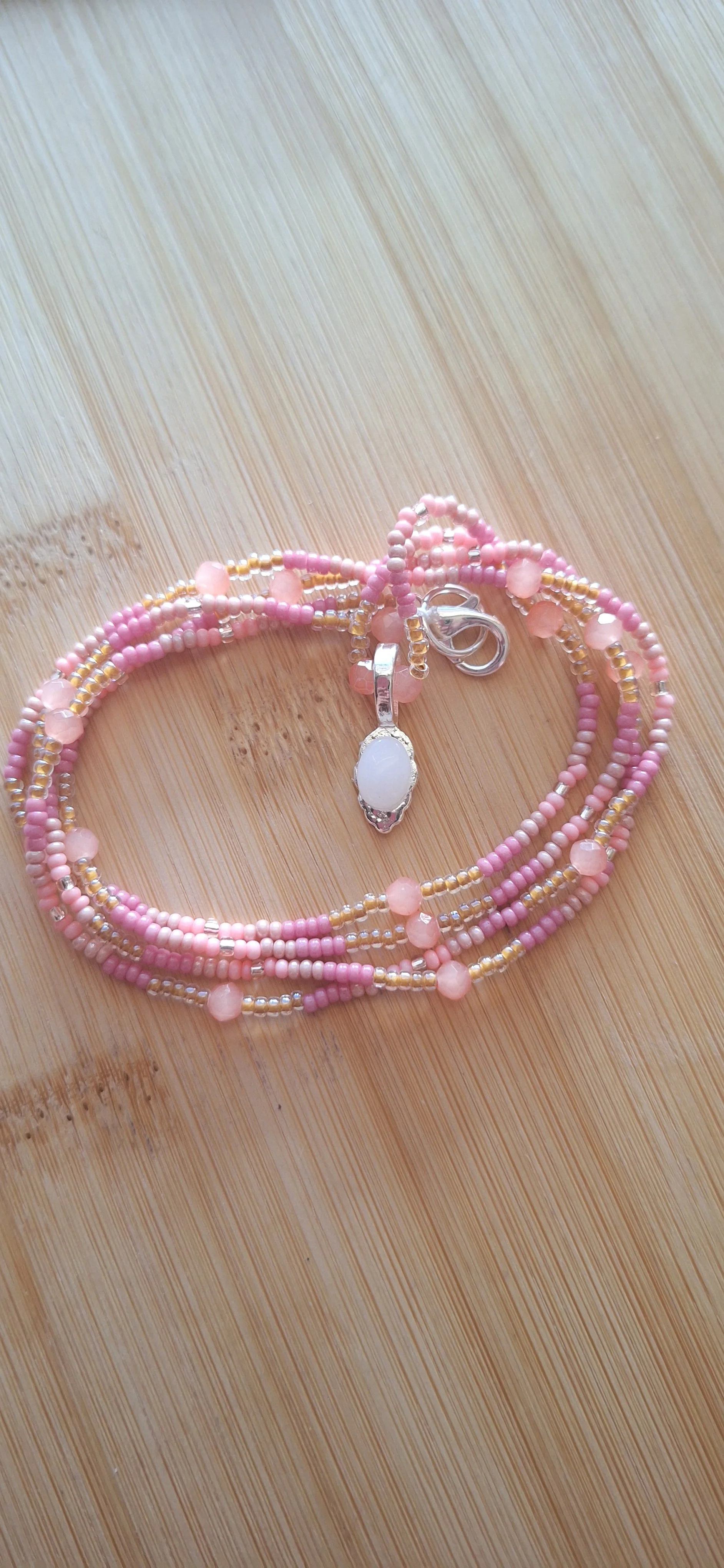 Classy Quartz Pink Ombre SINGLE STRAND