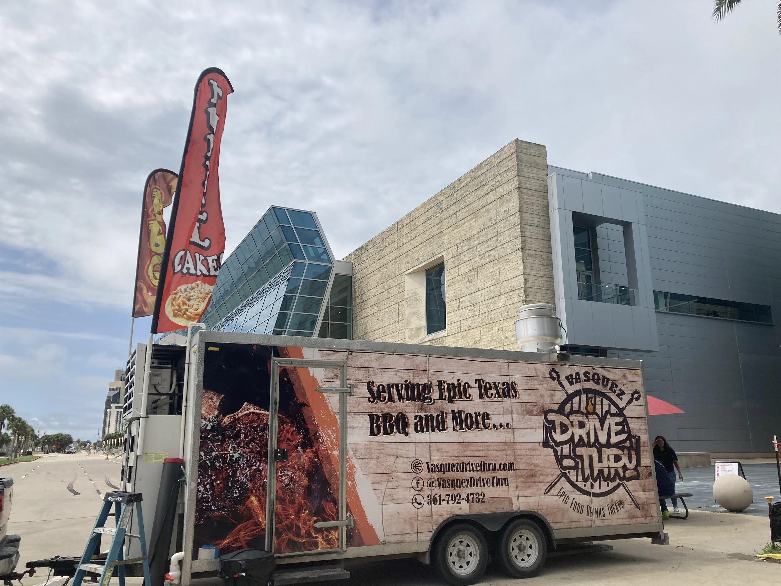 Vasquez Drive-Thru BBQ food trailer serving Robstown and South Texas
