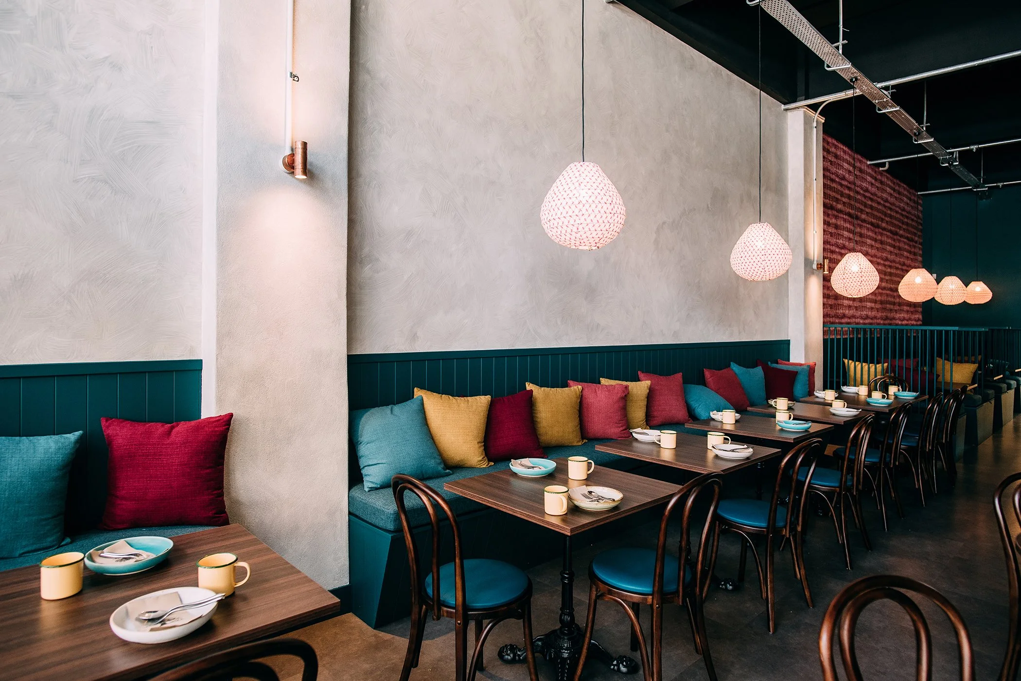 Contemporary interior design Thai restaurant