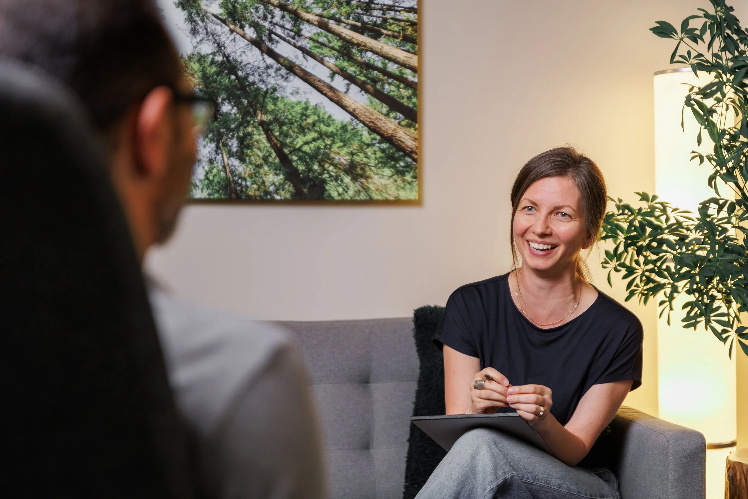 Kinga Robinson Therapist working with a client