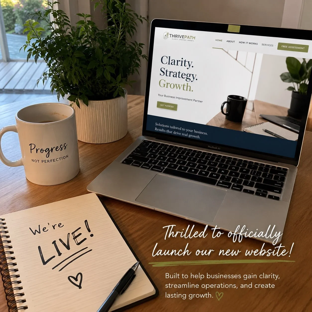 We&rsquo;re officially LIVE! 🎉

After months of planning, building, and refining, I&rsquo;m excited to share the launch of the new ThrivePath website!

ThrivePath was created to help business owners gain clarity, improve operations, build stronger t