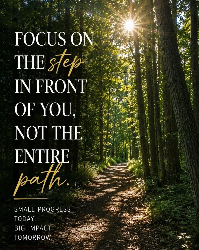 You don&rsquo;t have to see the entire path to take the next step.

Sometimes in business, we get so focused on everything that needs to be fixed, changed, or figured out that we forget to focus on what&rsquo;s right in front of us.

The next convers