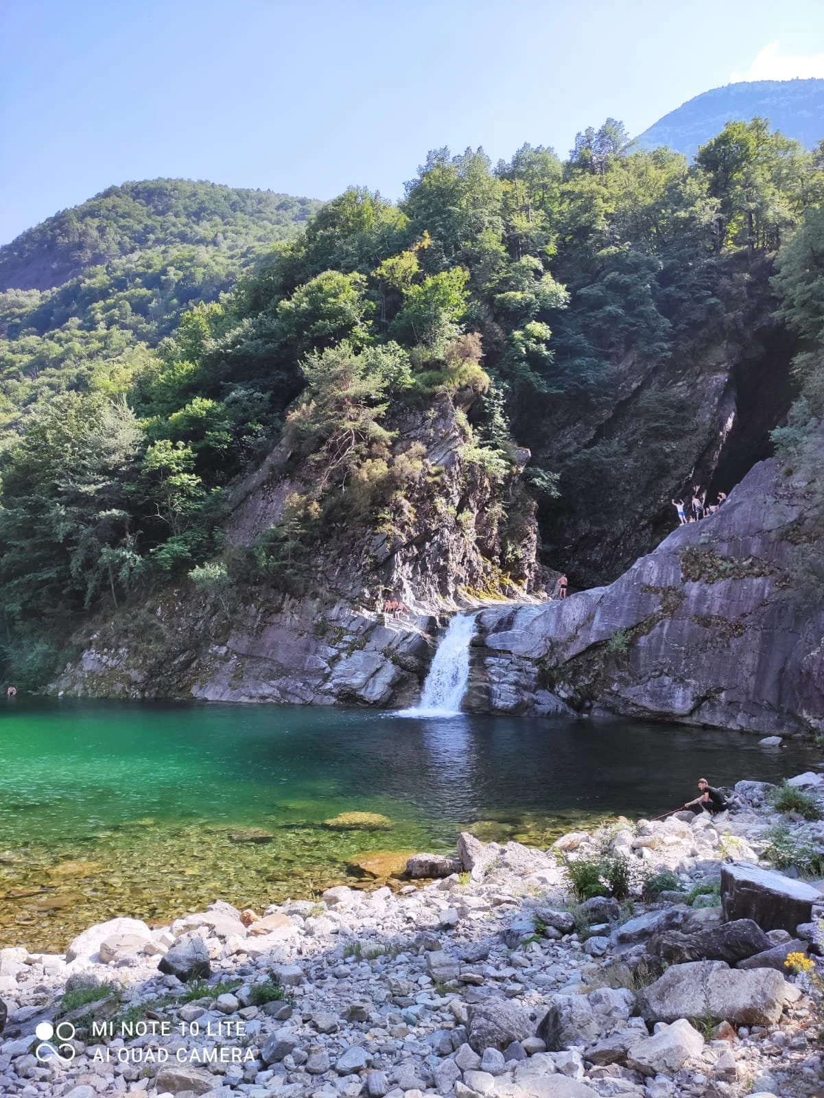 The Acquafraggia Waterfalls near Chiavenna, one of the area's most spectacular natural attractions and an easy day trip from Palazzo Giani.