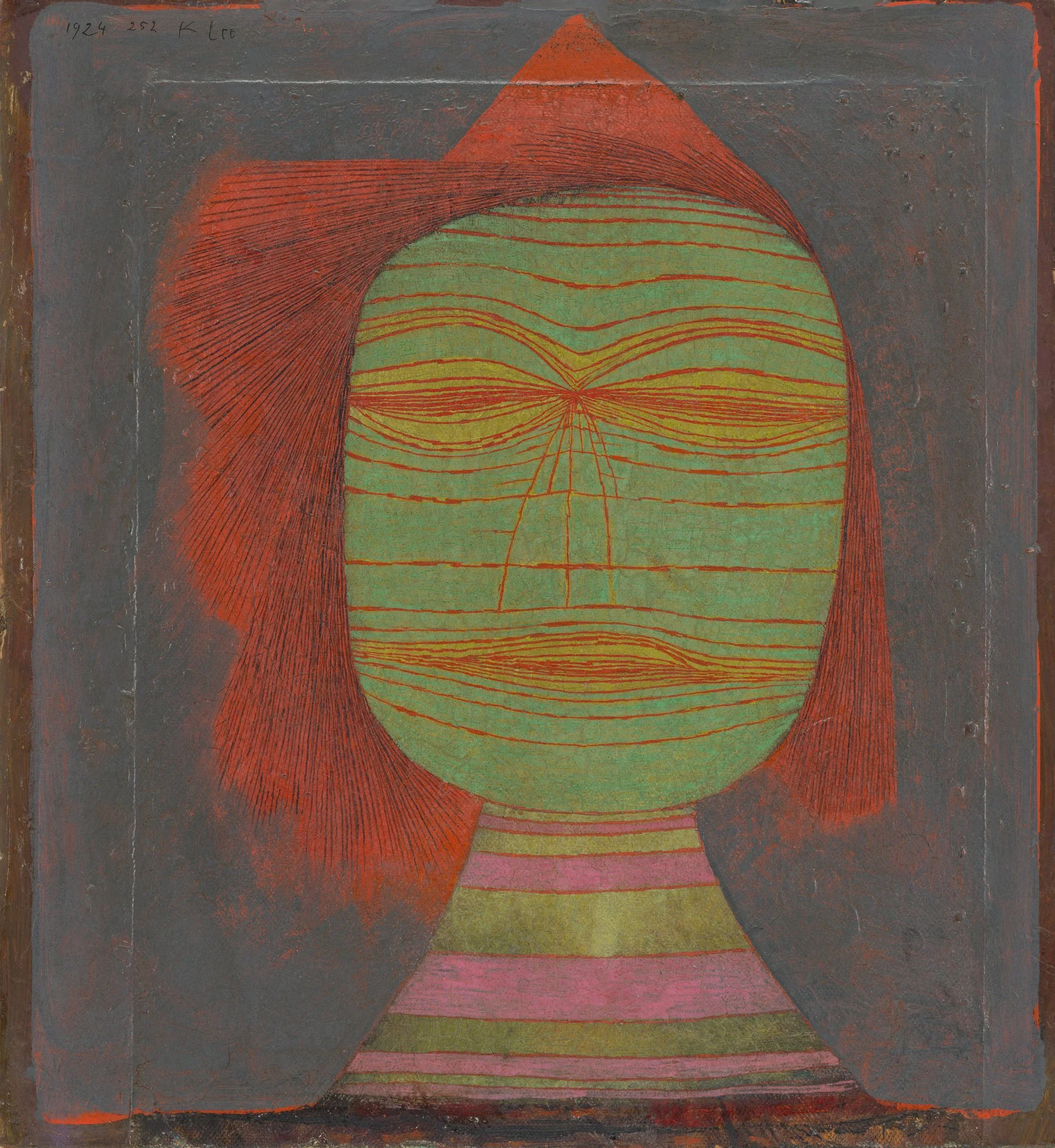 Art by Paul Klee, Actor's Mask, 1924
