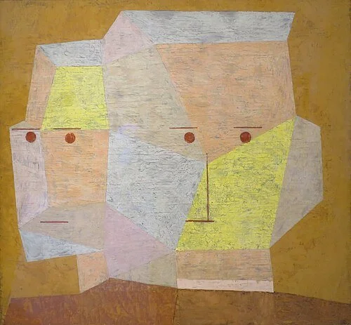Art by Paul Klee, Two Heads, 1932