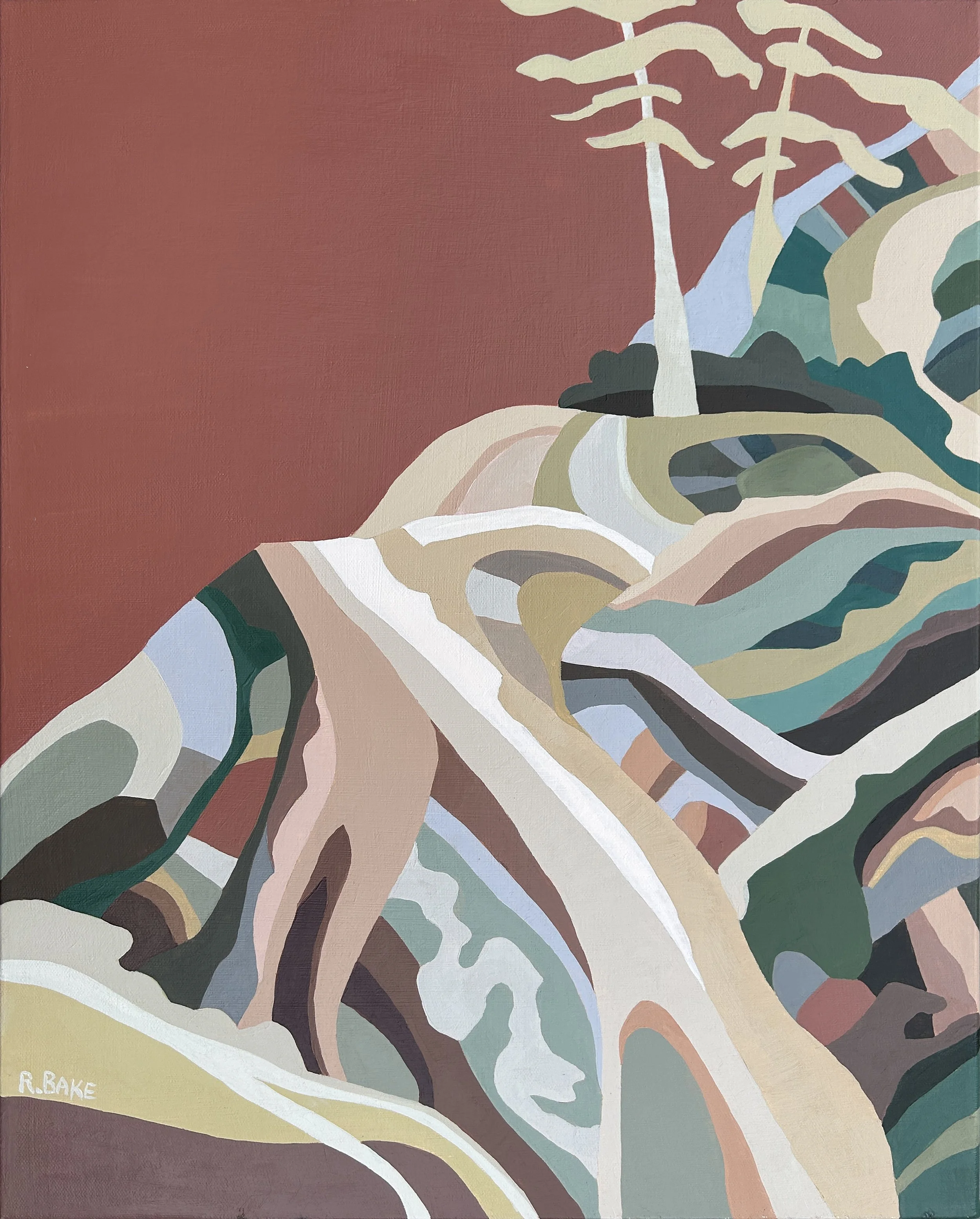 Bruce Trail 
16” x 20” x 1.5” 
Acrylic on Canvas
$650