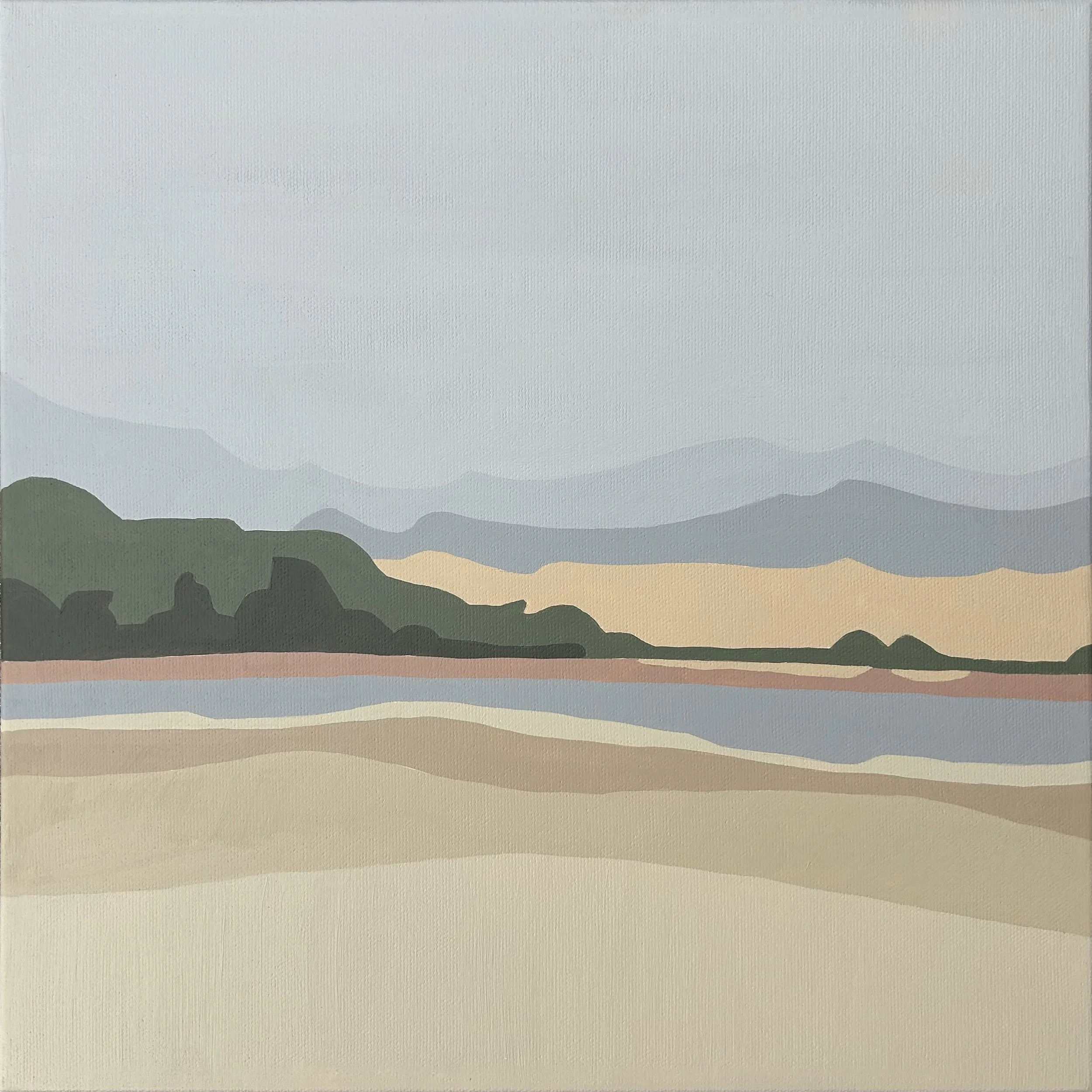 Sunset on the Marsh
12” x 12” x 1.5” 
Acrylic on Canvas