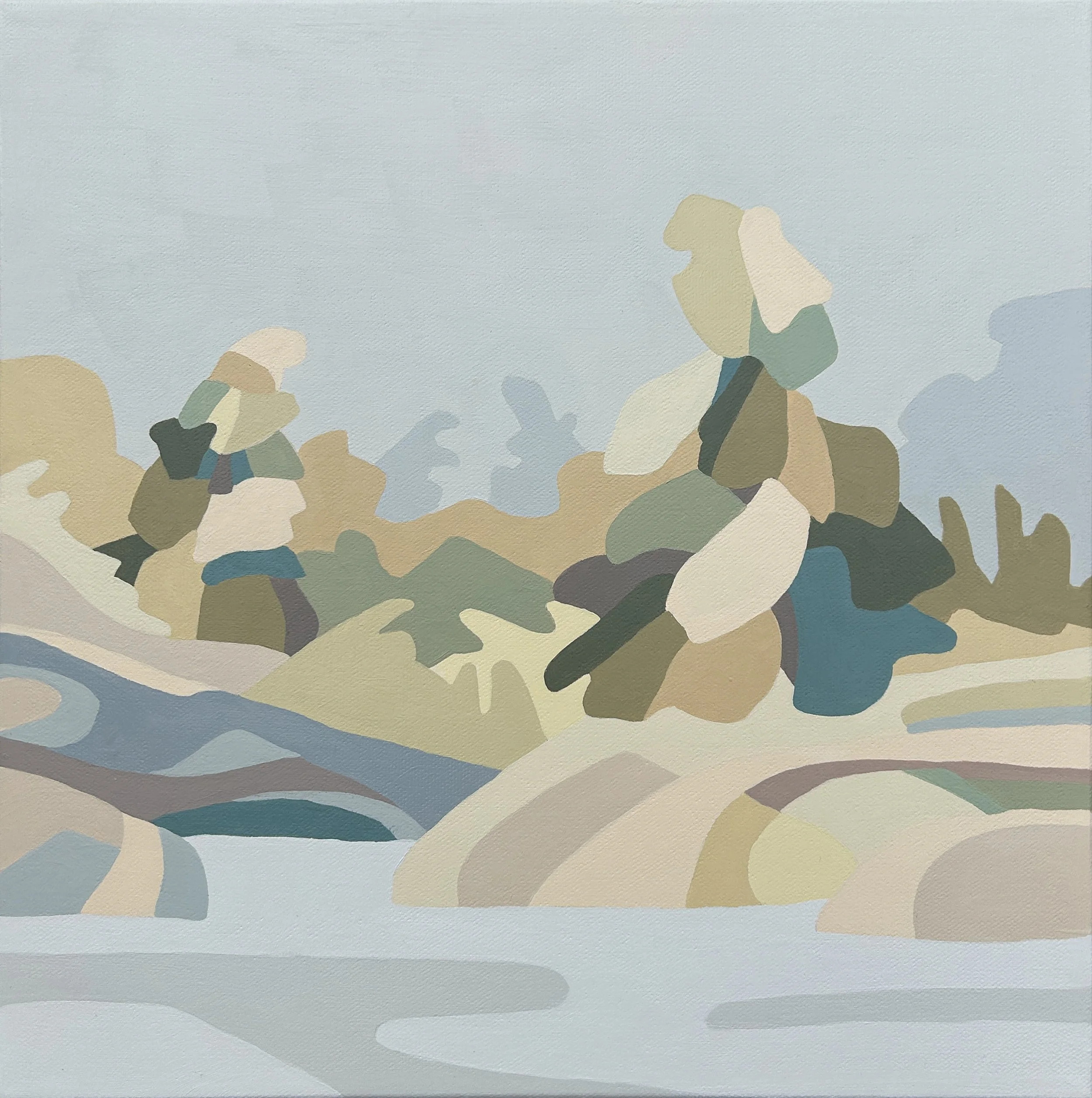 Still Waters
12” x 12” x 1.5” 
Acrylic on Gallery Wrapped Canvas