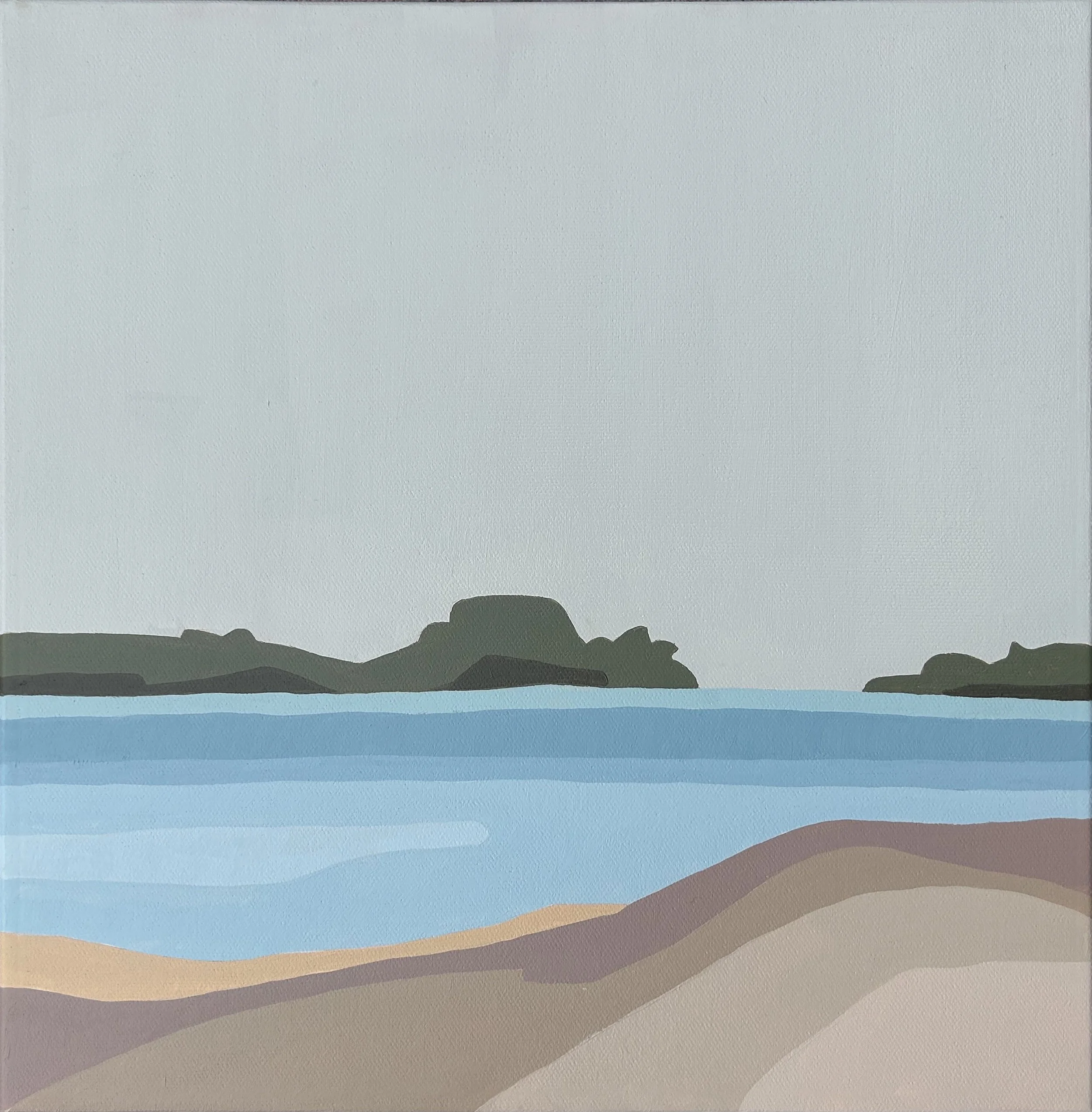 Distant Shore
12” x 12” x 1.5” 
Acrylic on  Canvas
