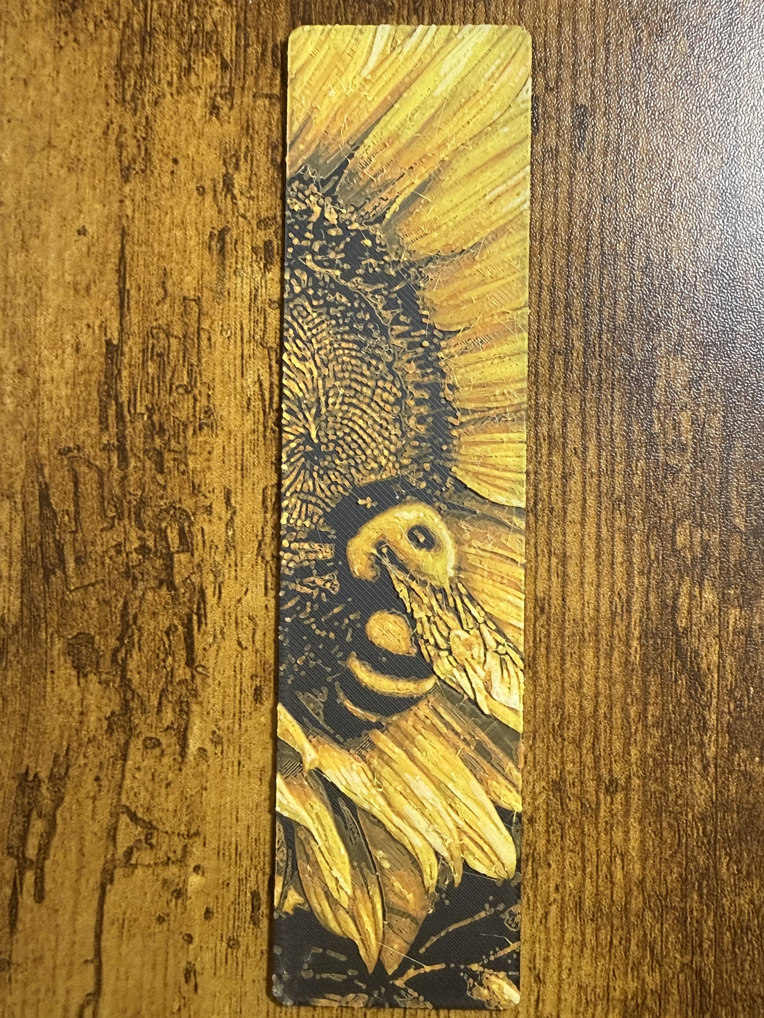 Sunflower and Bee Bookmark