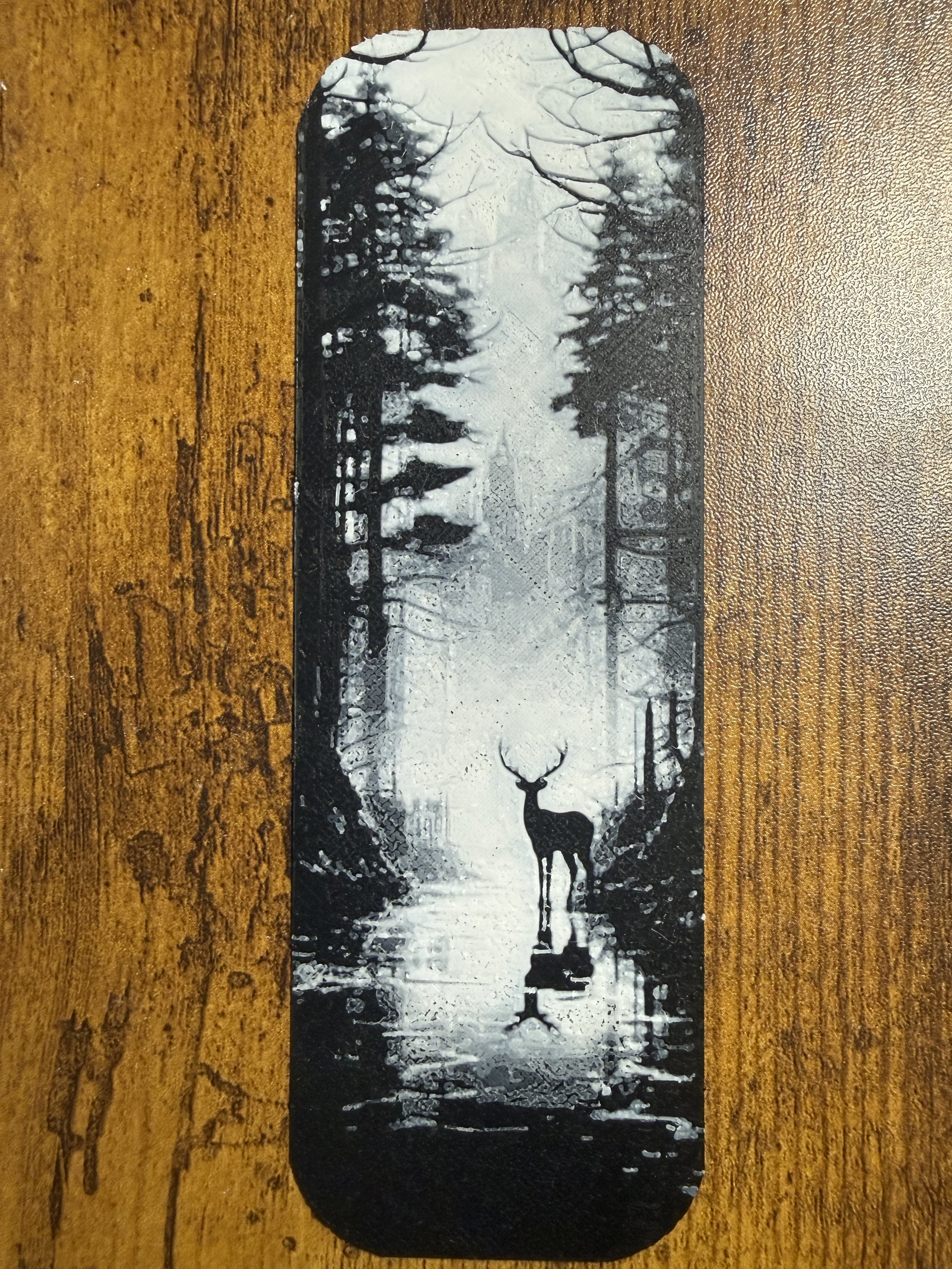 B&W Woodland Stag Bookmark