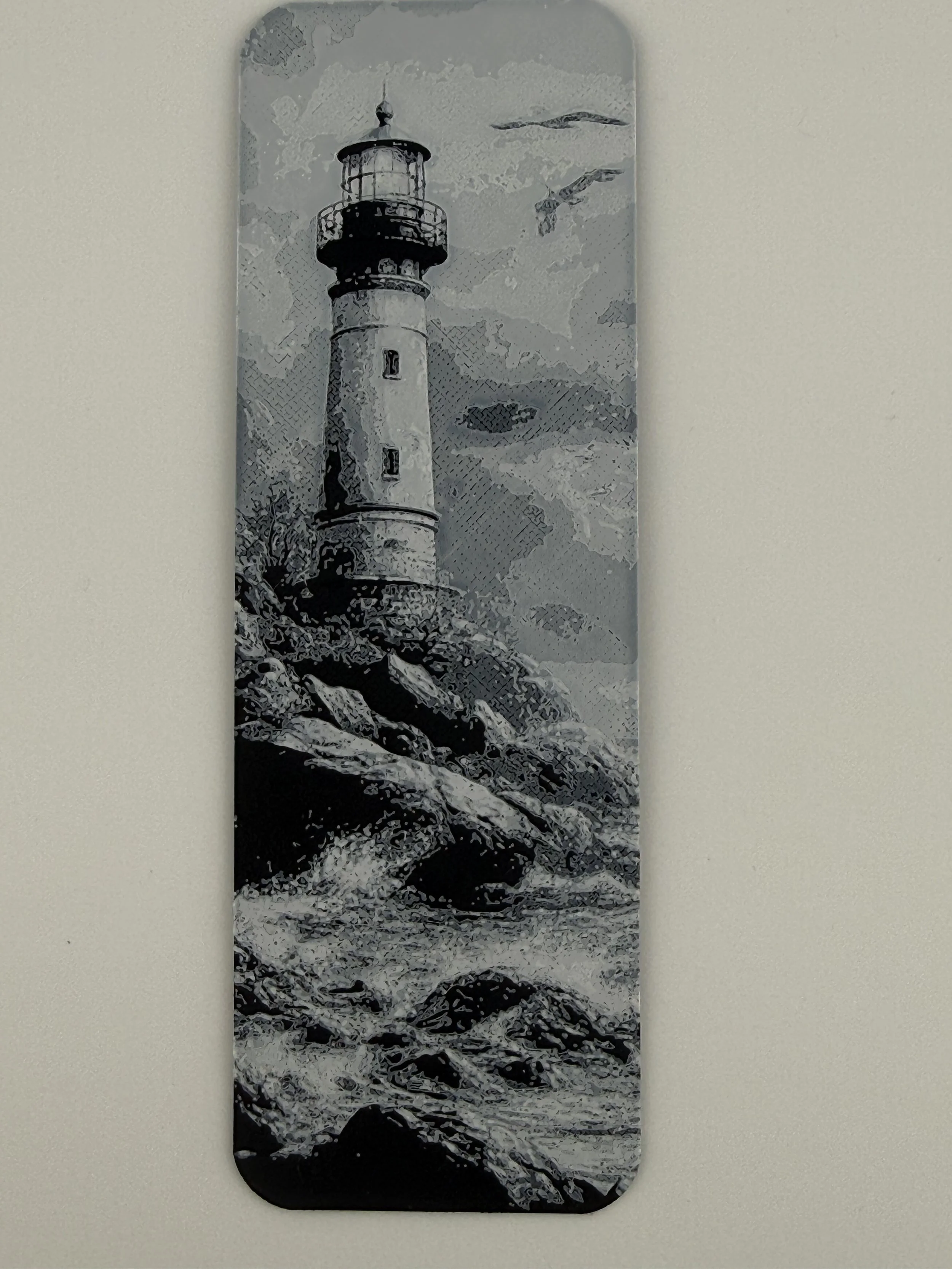 Timeless Elegance B&W Lighthouse Bookmark