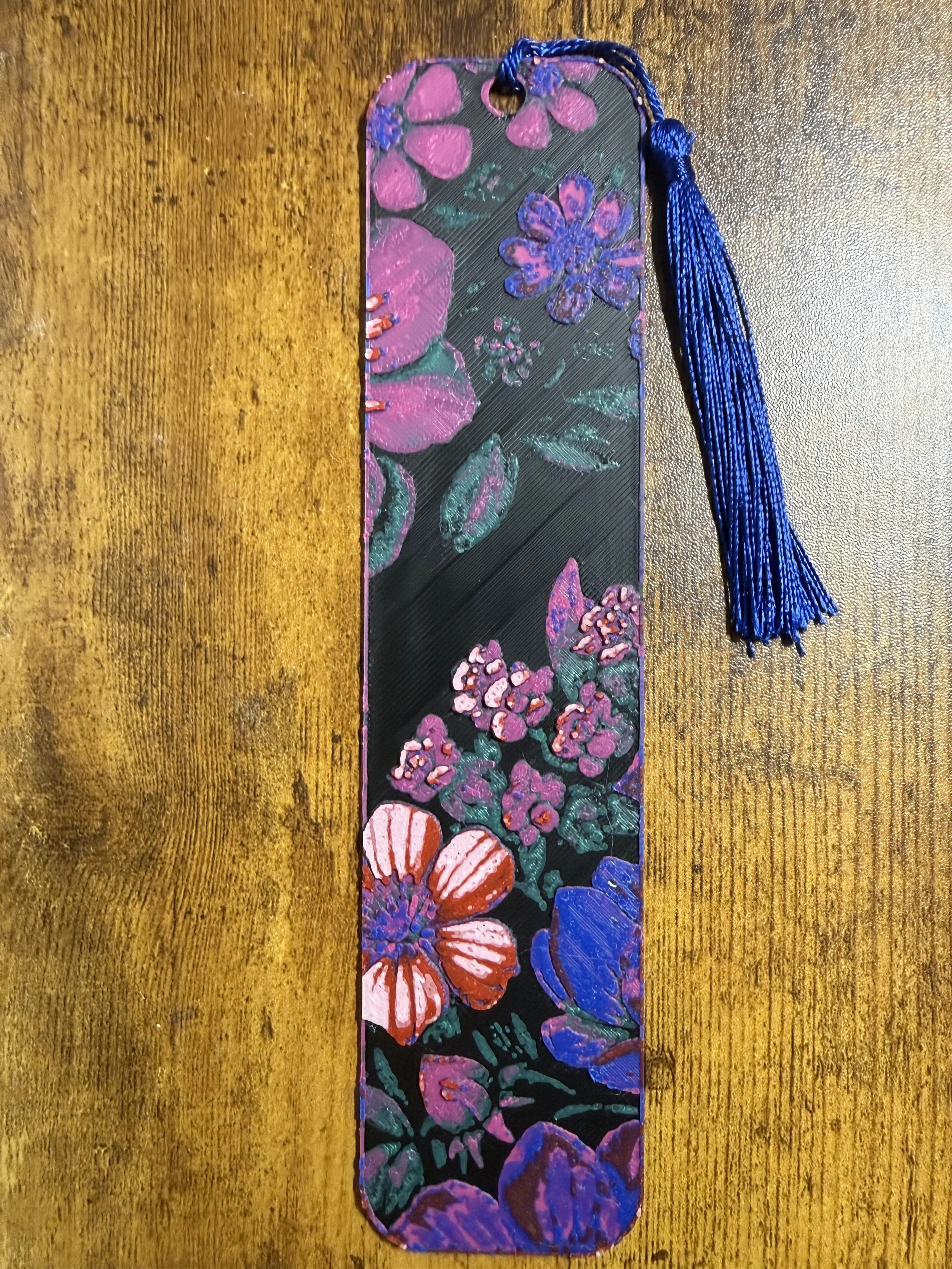 Blooming Floral Bookmark with Tassel