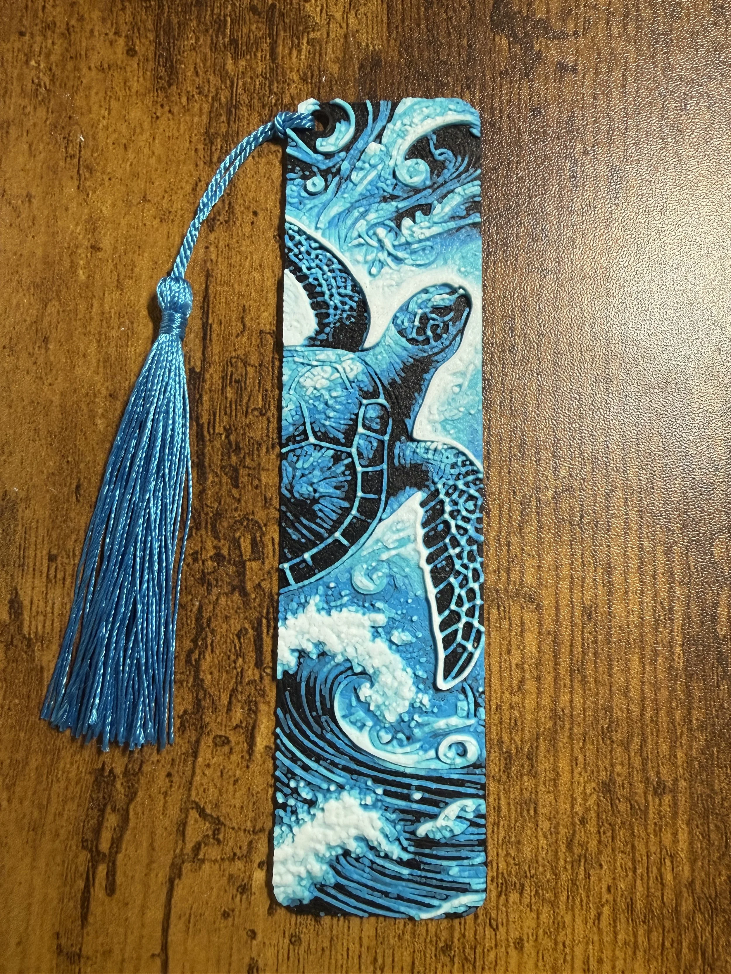 Ocean Wave Sea Turtle Bookmark