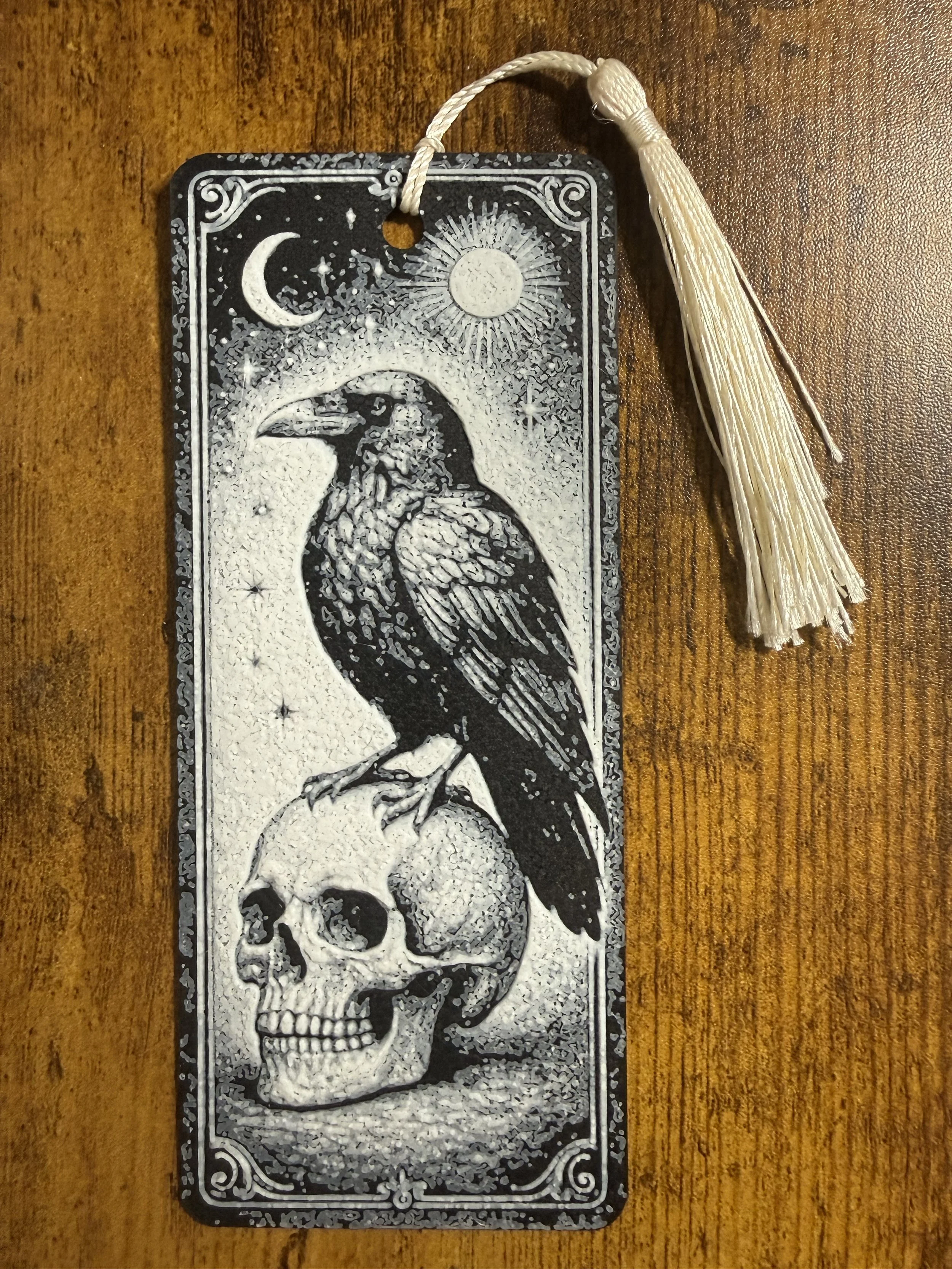 Gothic Raven 3D Printed Bookmark