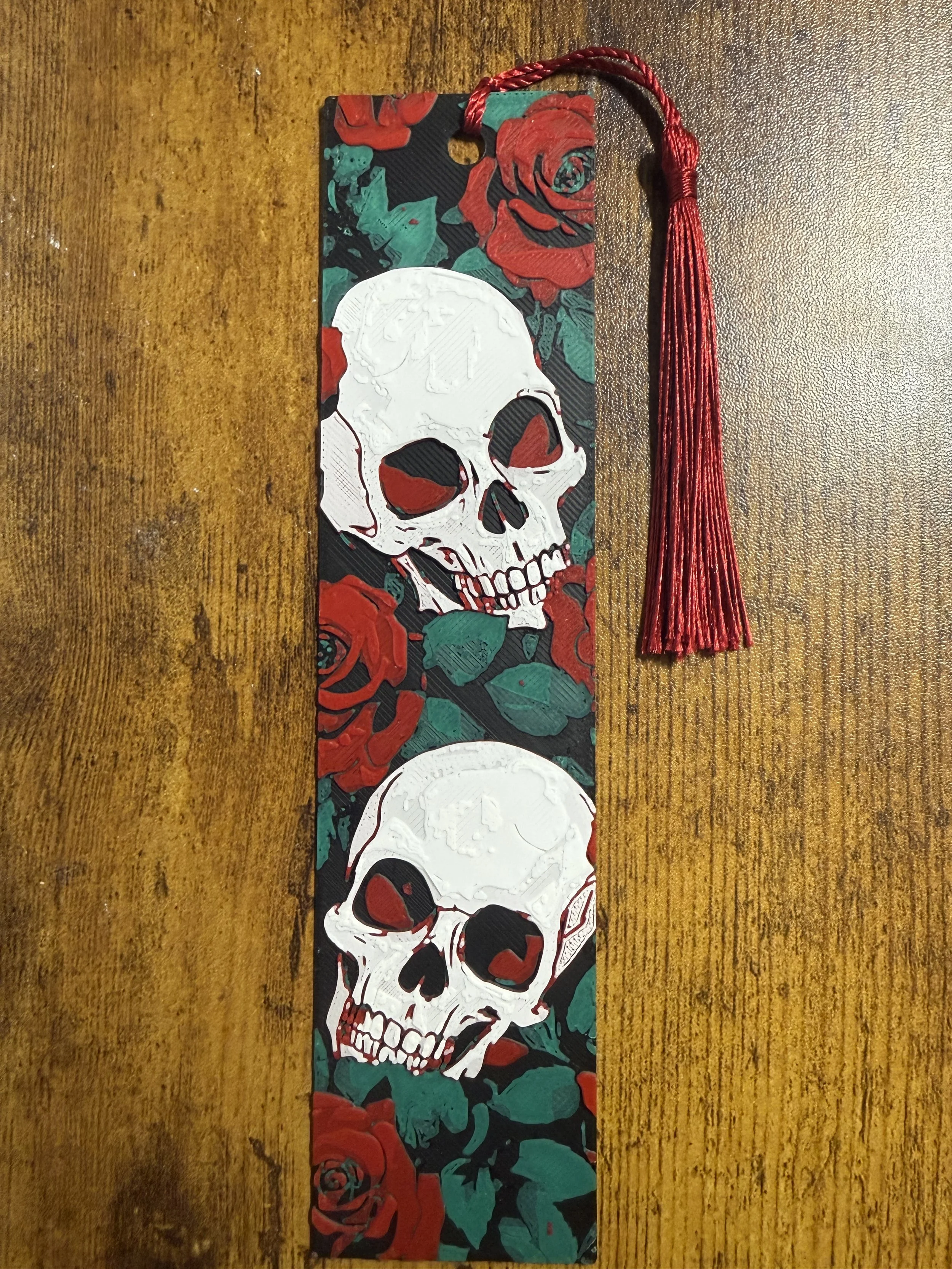 Skulls & Roses Bookmark