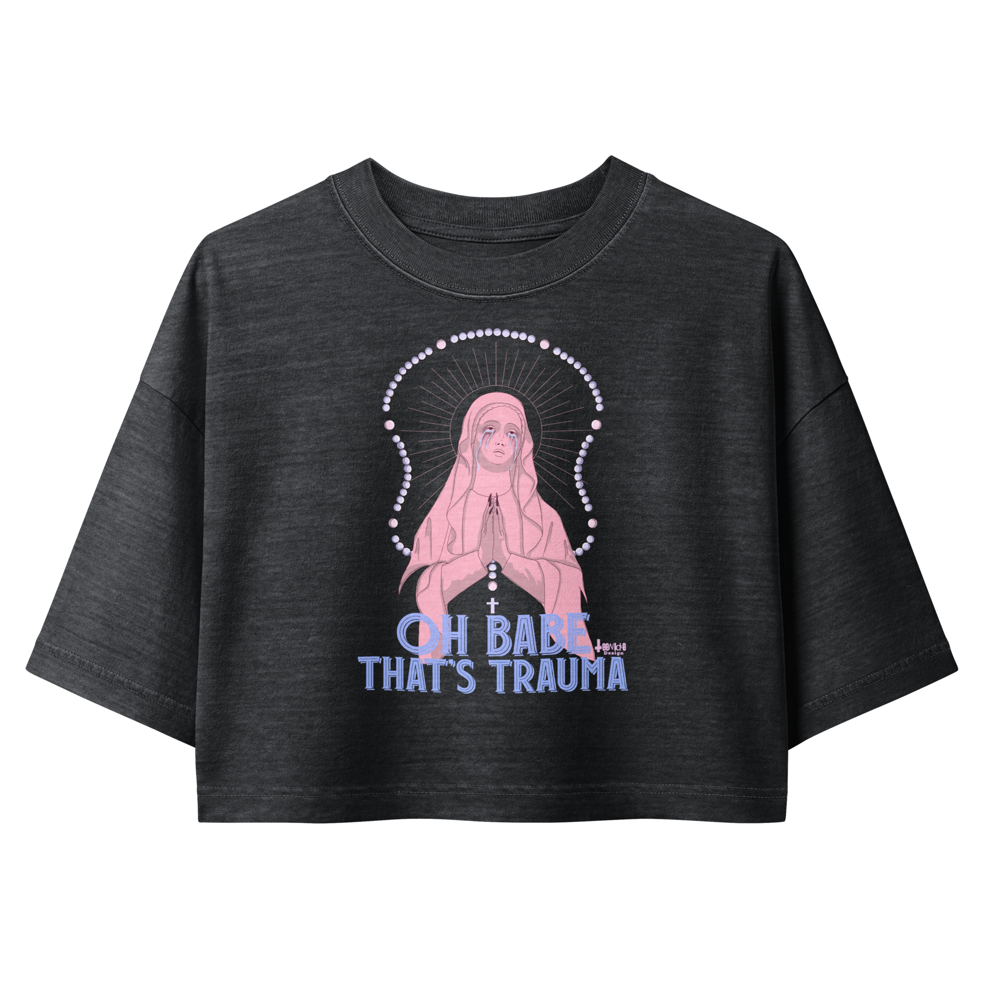 Women’s garment dye cropped tee